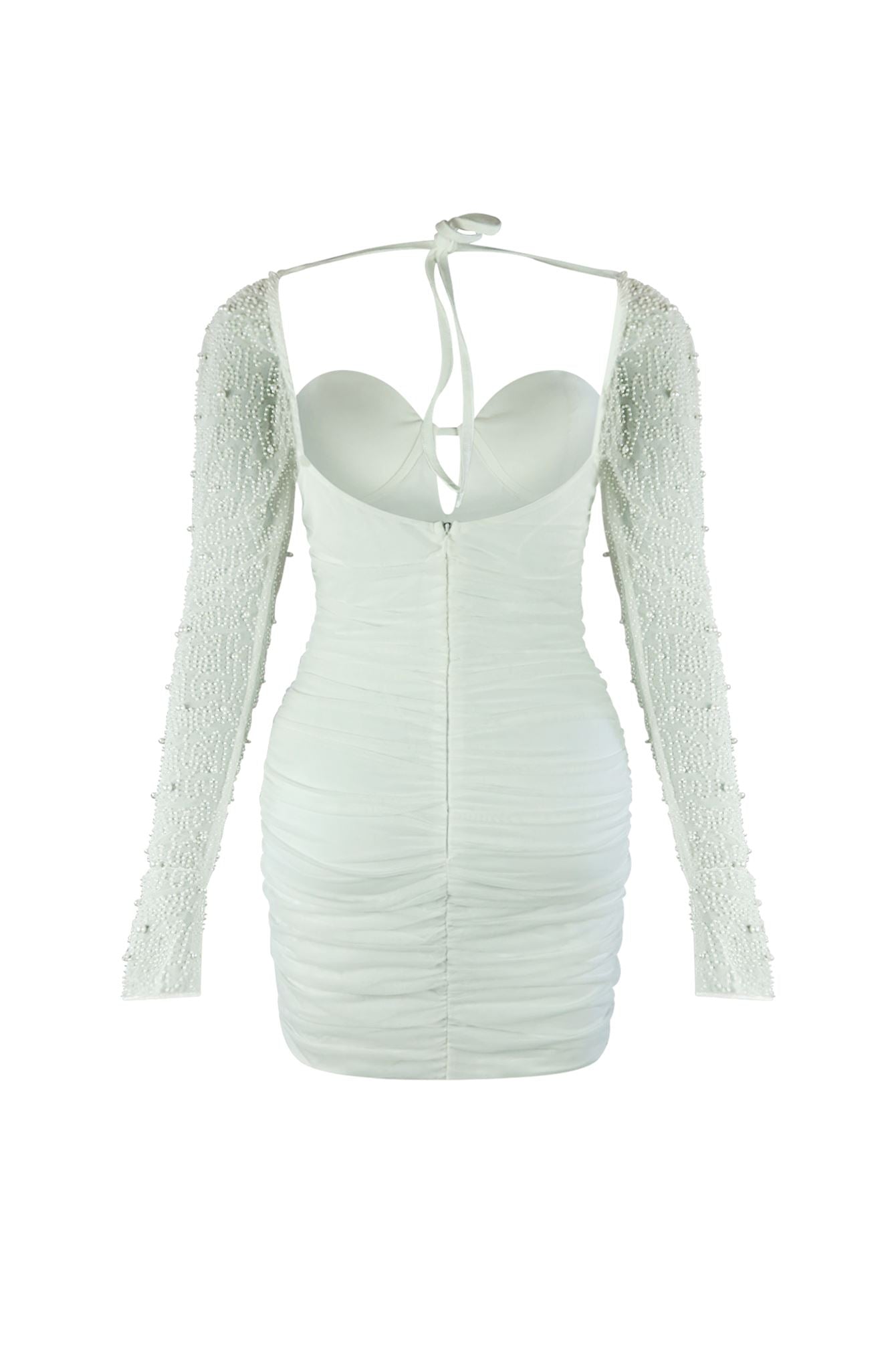 Snow Globe Mesh Pearl Dress