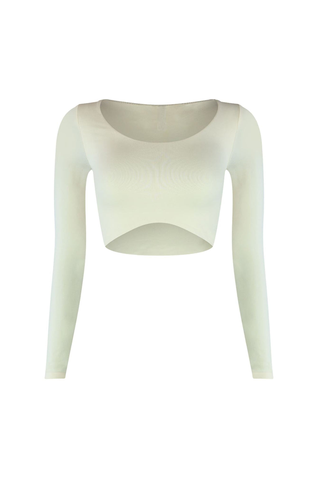 Essential Long Sleeve Basic Crop Top