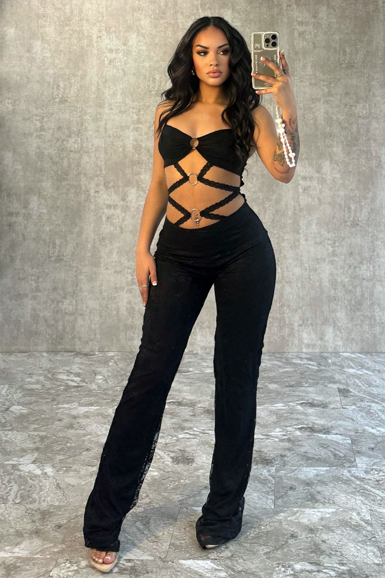 Ring Me Up Lace Jumpsuit
