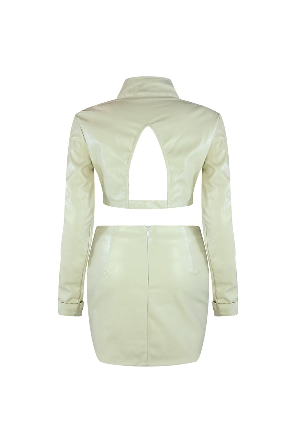 Show Off Buckled Belted Jacket & Skirt Set