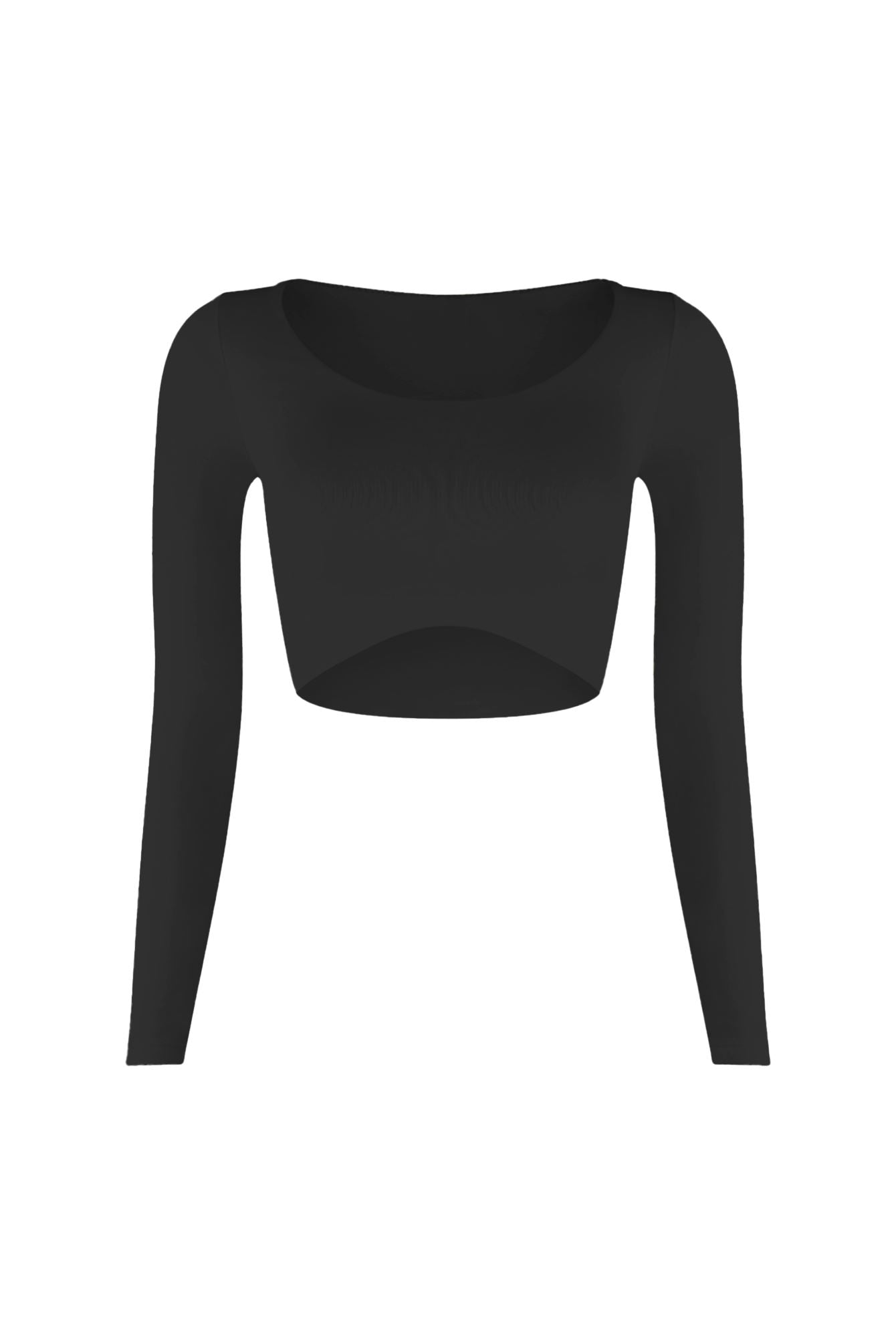 Essential Long Sleeve Basic Crop Top