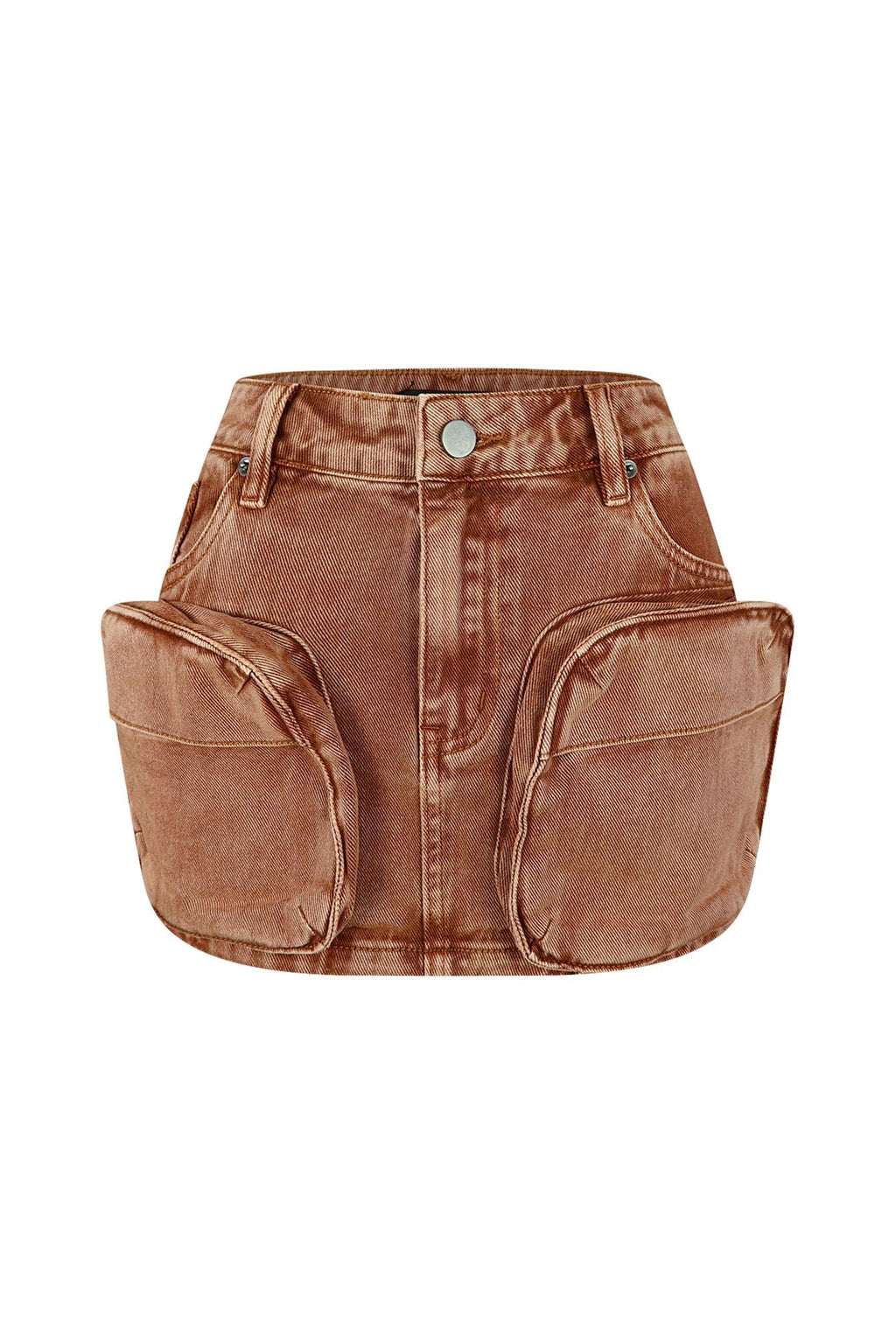 Maggie Denim Cargo Mini Skirt