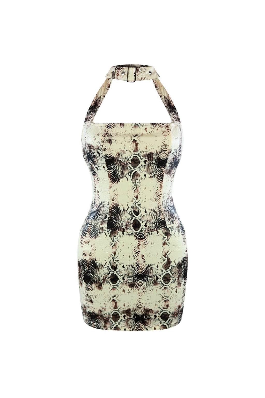 Snatch Me Snake Print Mini Dress