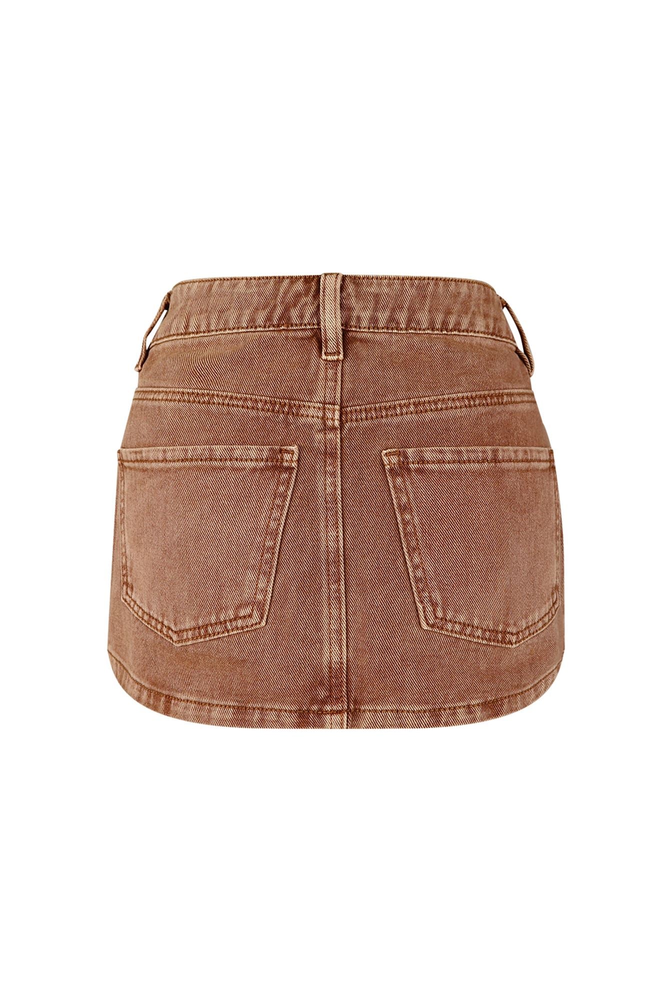 Maggie Denim Cargo Mini Skirt