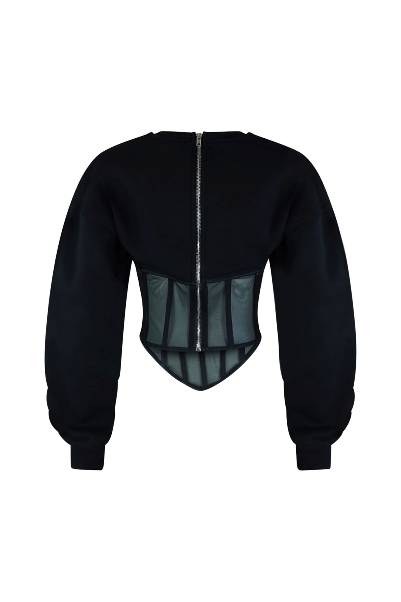 Be Your Self Corset Sweatshirt Top