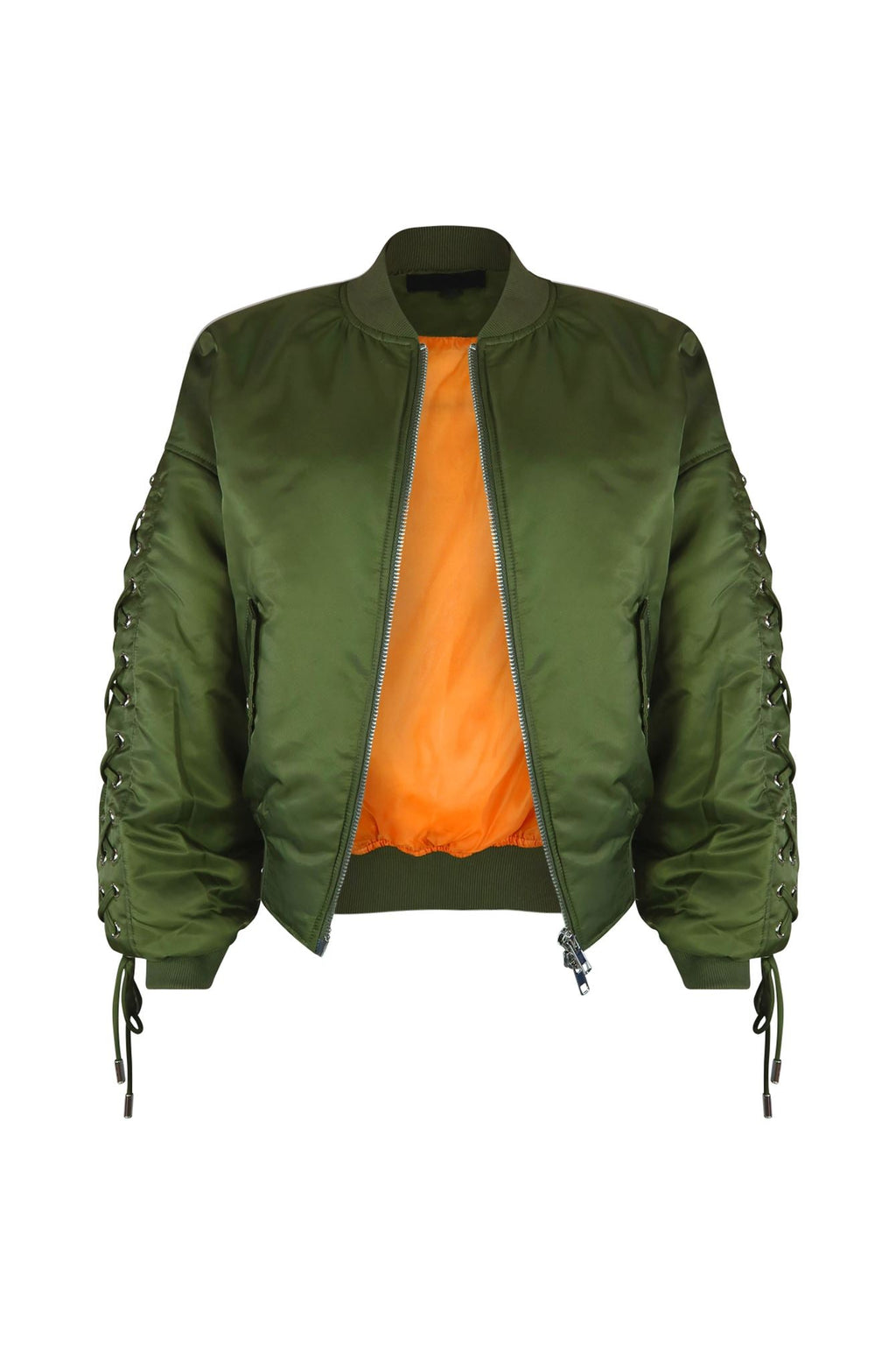 Kristy Oversized Nylon Bomber Jacket