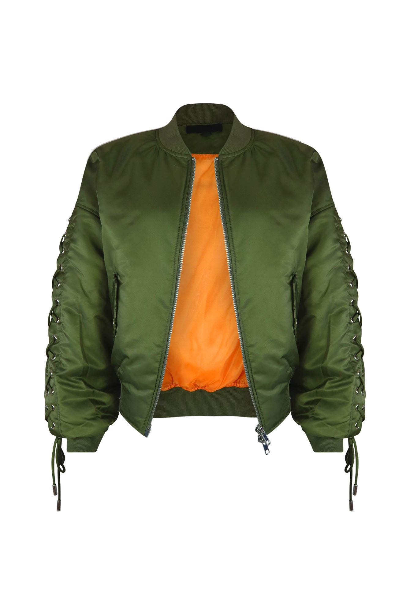Kristy Oversized Nylon Bomber Jacket