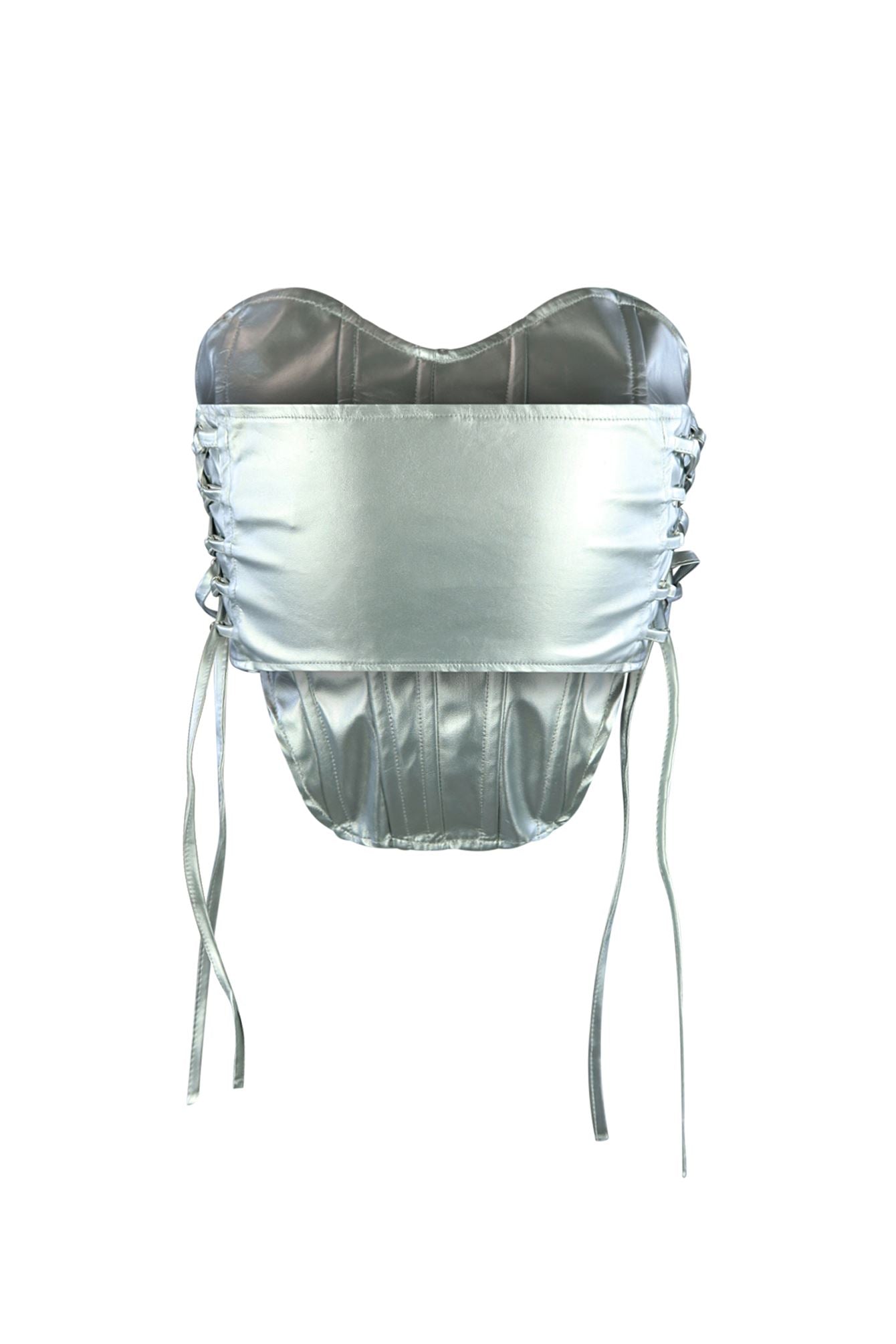 Too Hot Faux Leather Corset Top