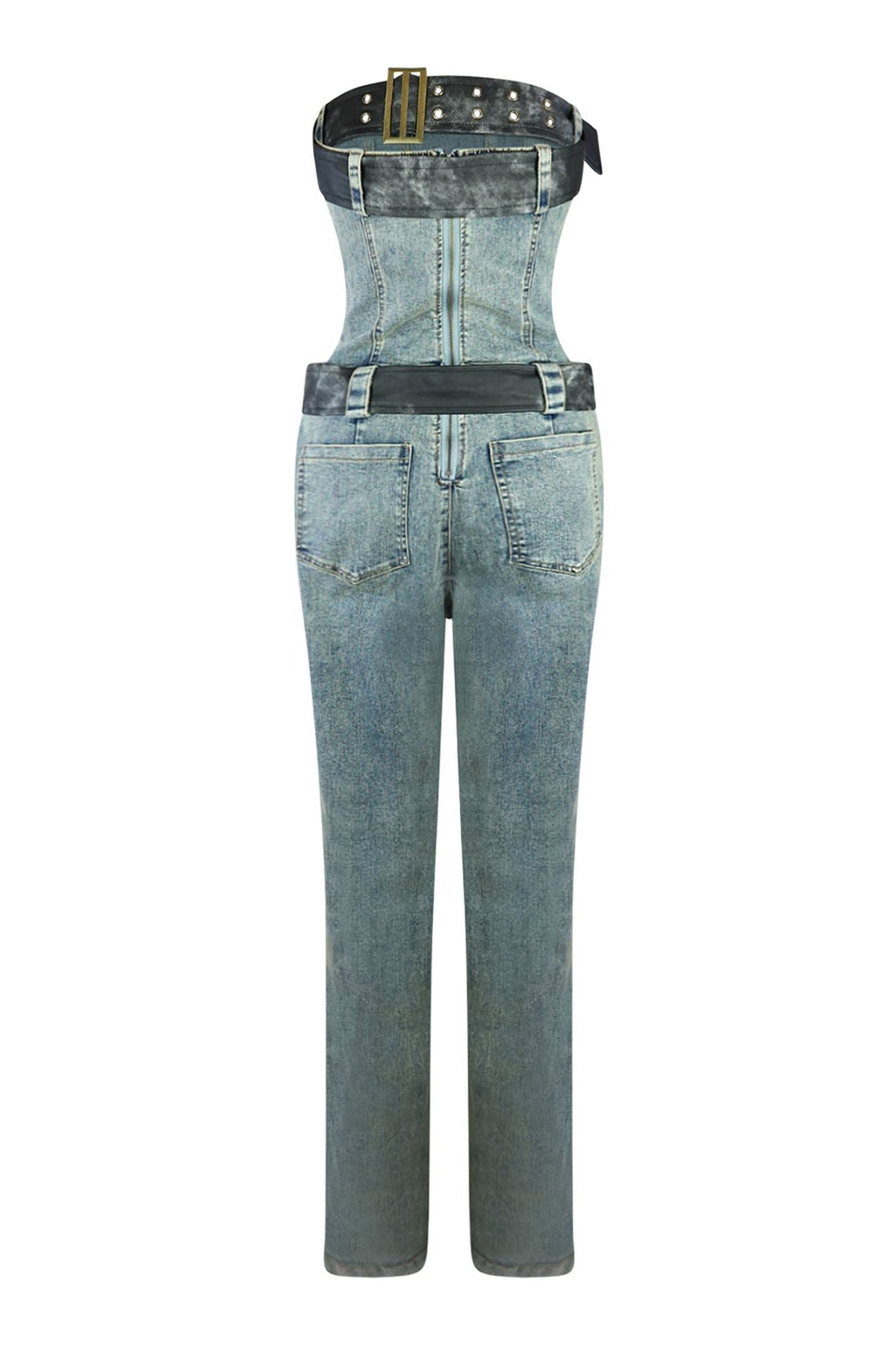 Hustler Double Belt Vintage Jumpsuit