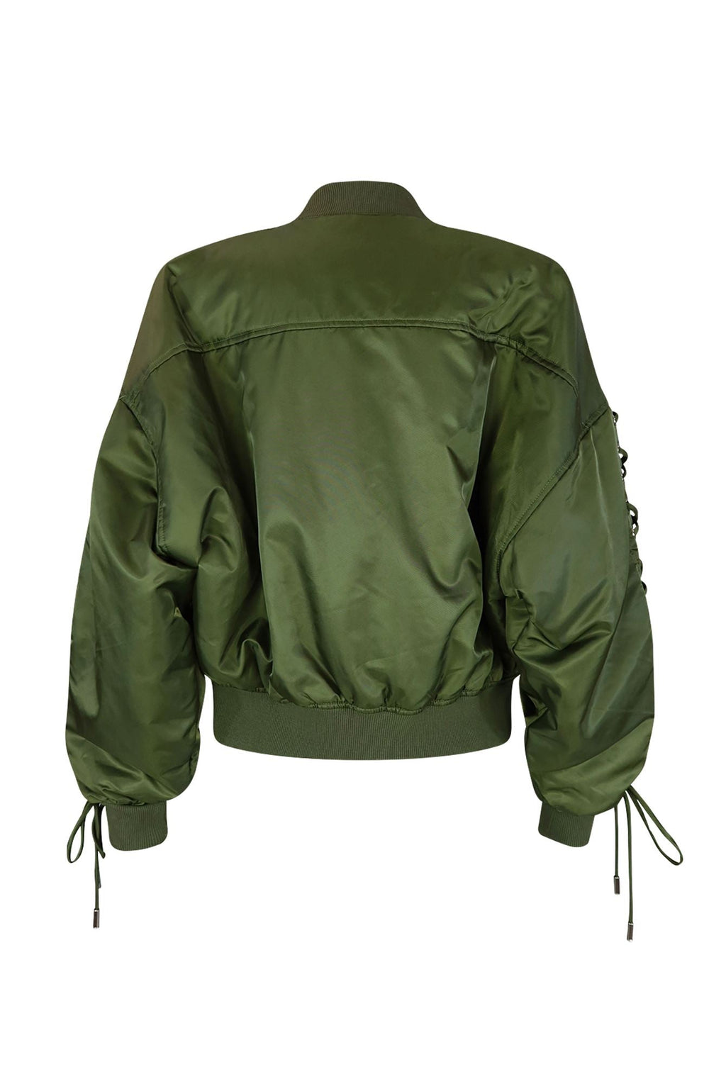 Kristy Oversized Nylon Bomber Jacket