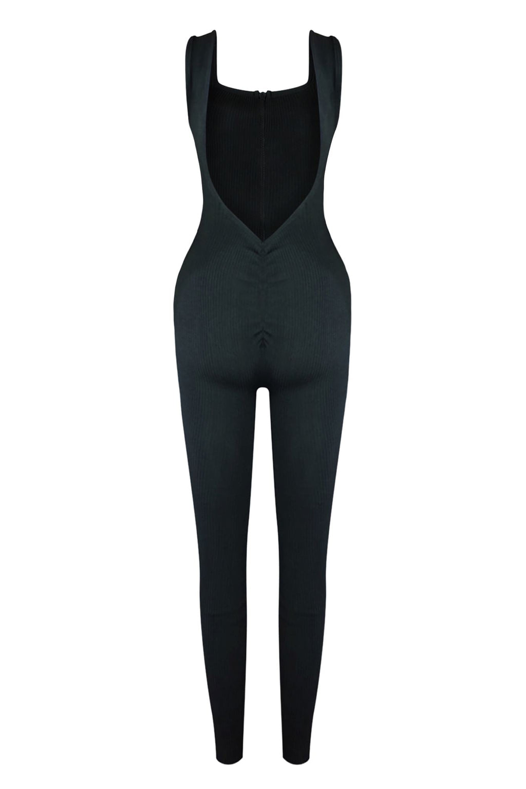 Robin Ribbed Knit Zip Up Jumpsuit