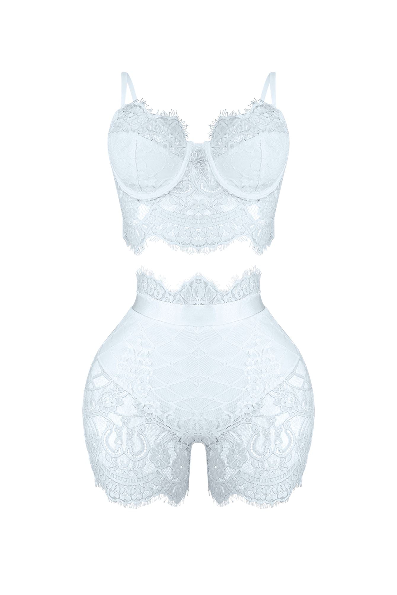 Relapse Lace Bustier & Shorts SET