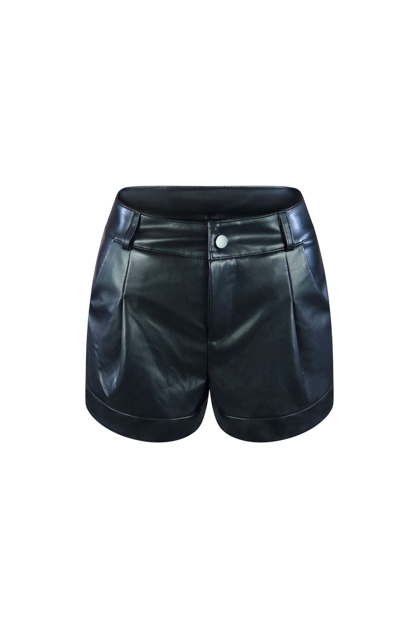 Run Out Faux Leather Shorts