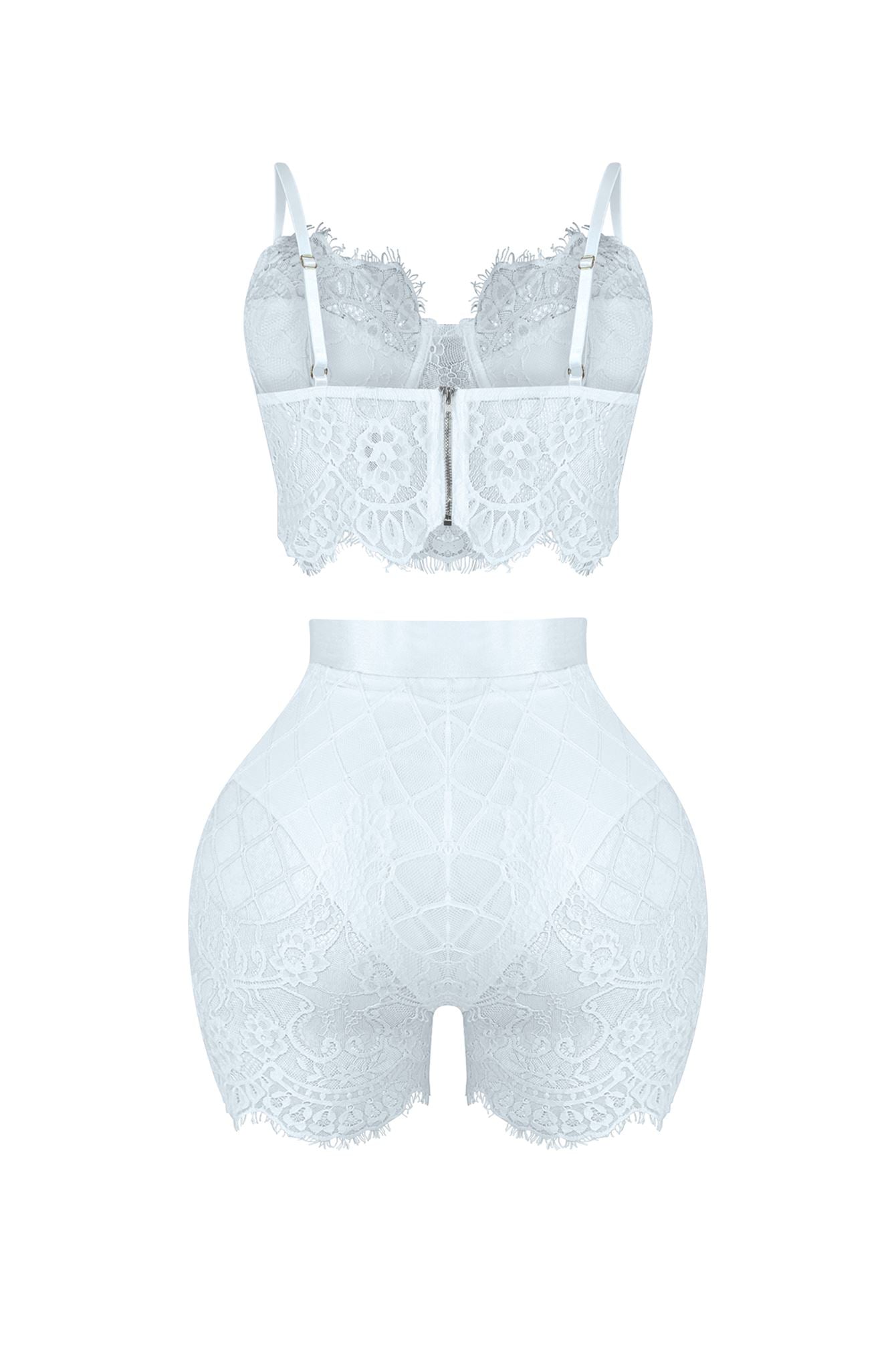 Relapse Lace Bustier & Shorts SET