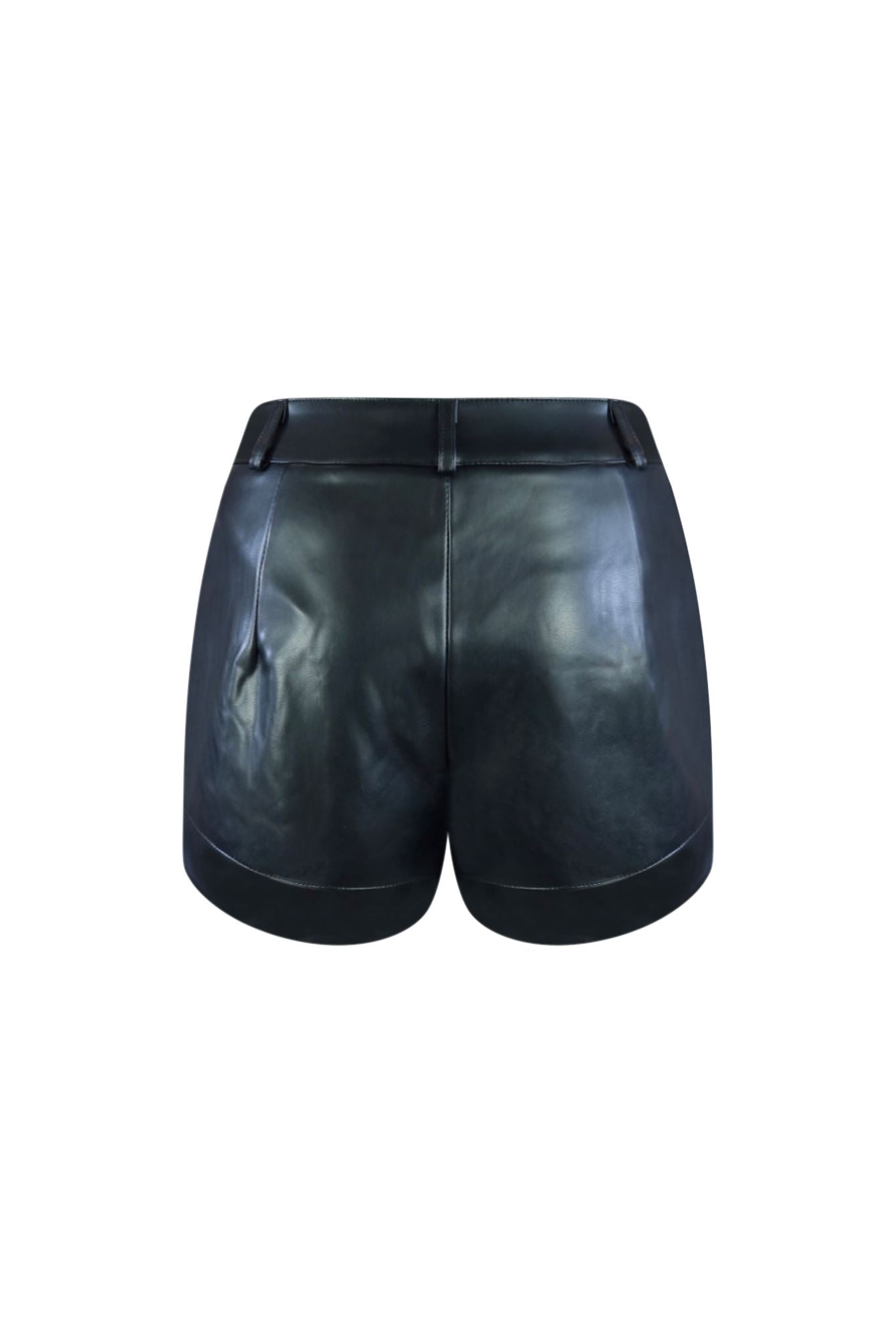 Run Out Faux Leather Shorts