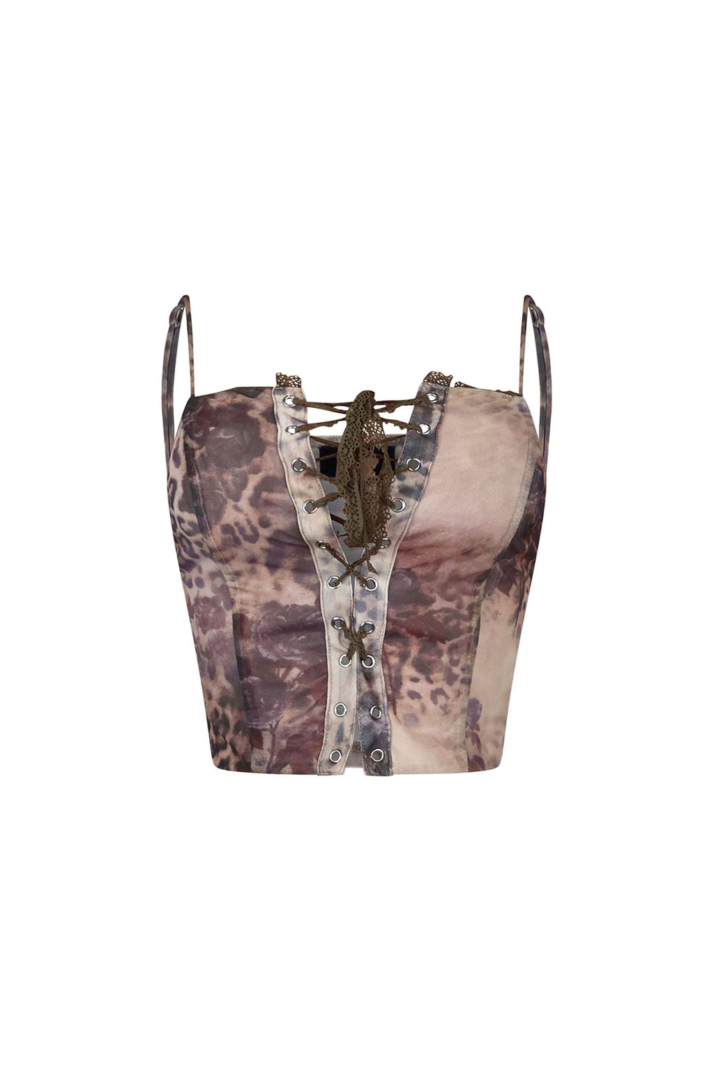 Angel Wings Mesh Corset Top