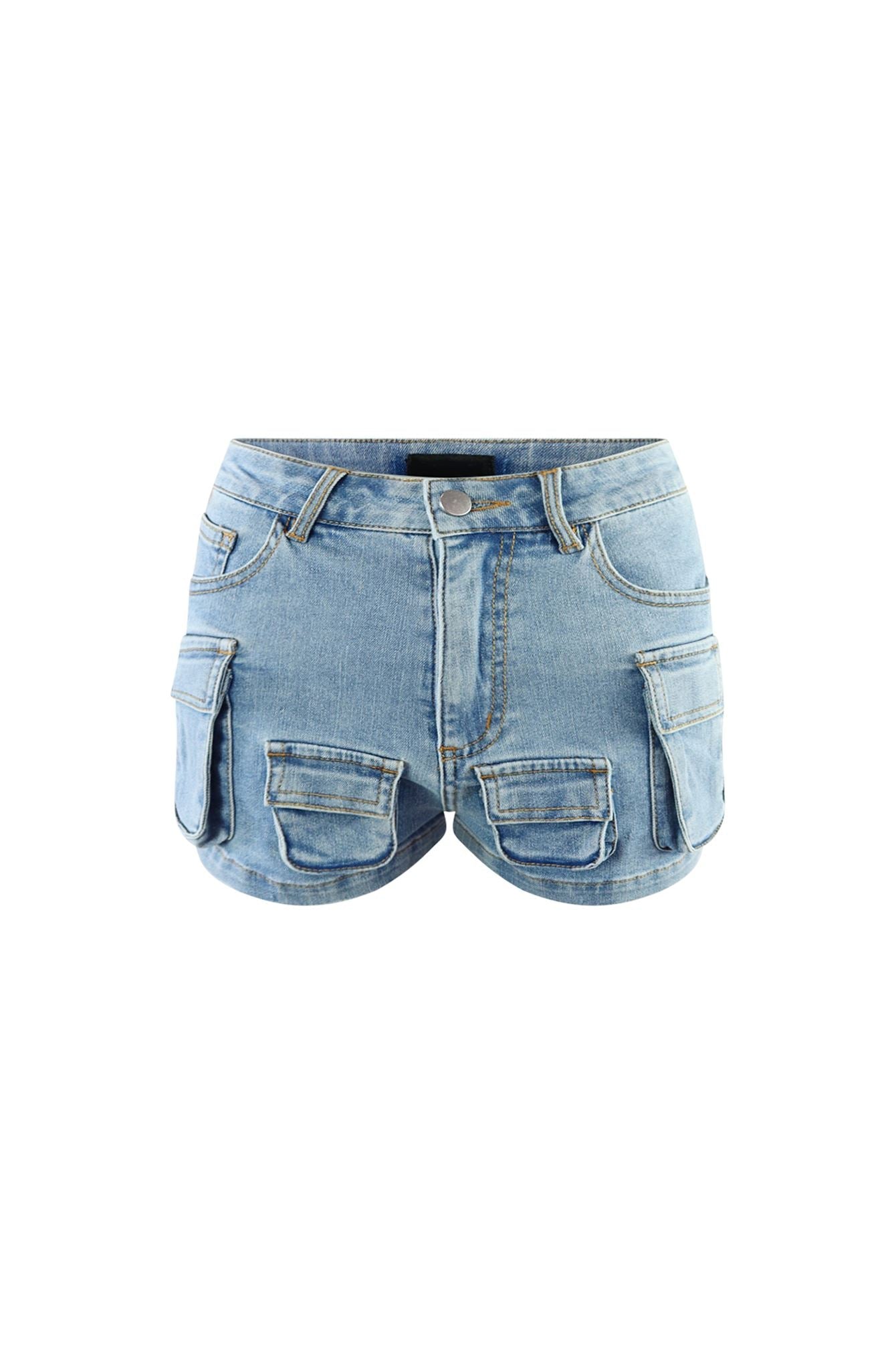 Selma Multi Pocket Denim Shorts