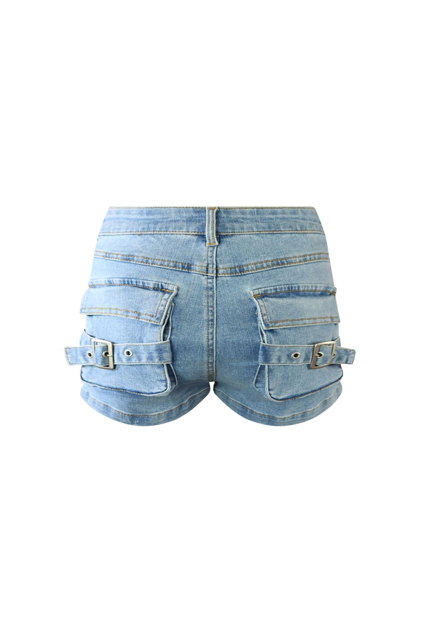 Selma Multi Pocket Denim Shorts