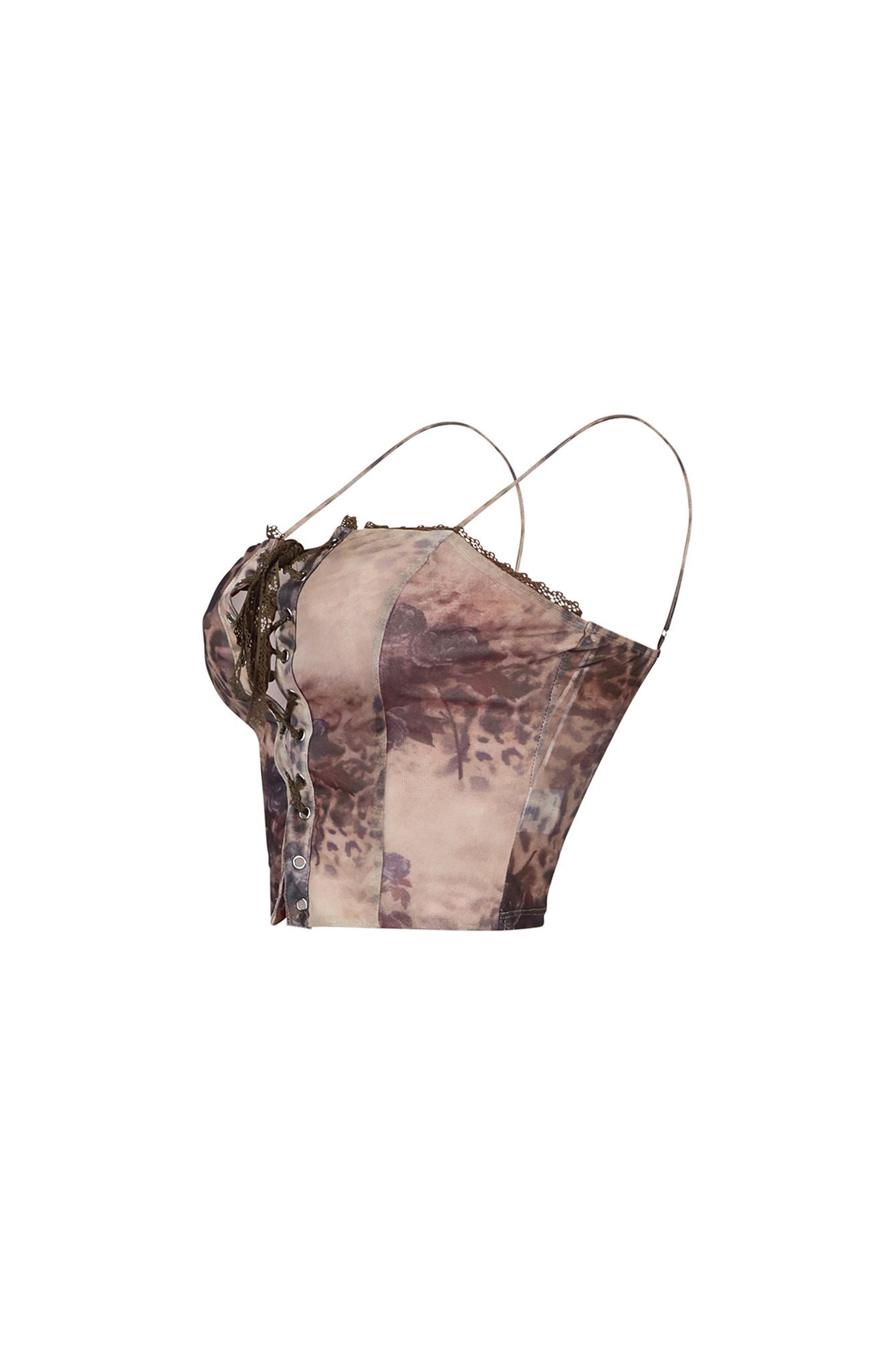 Angel Wings Mesh Corset Top