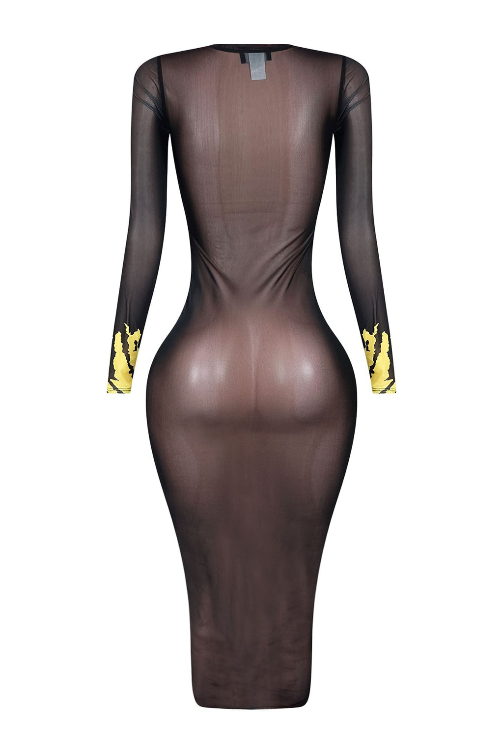 Say My Name Mesh Print Dress