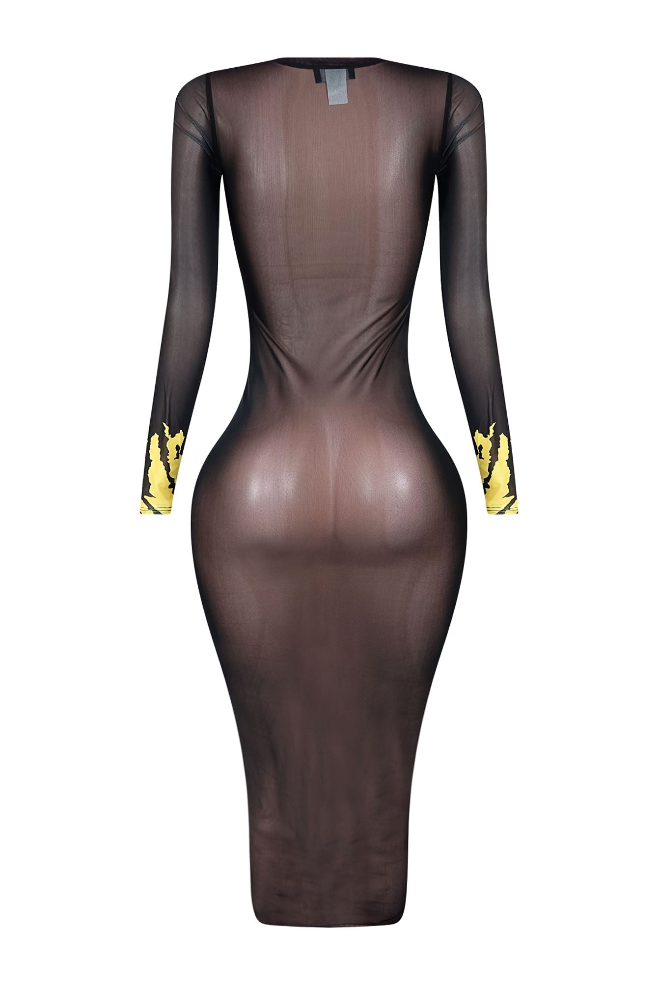 Say My Name Mesh Print Dress