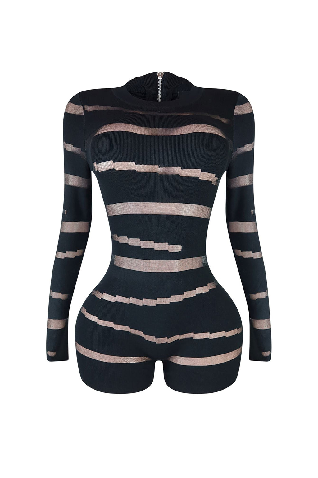 Sneak Peek Mesh Contrast Romper