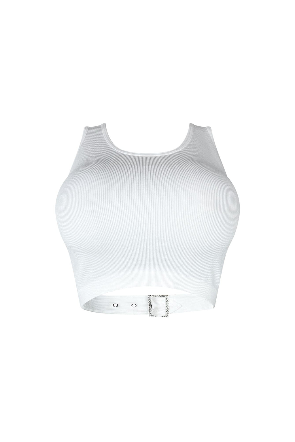 Ready To Go Rhinestone Buckle Top