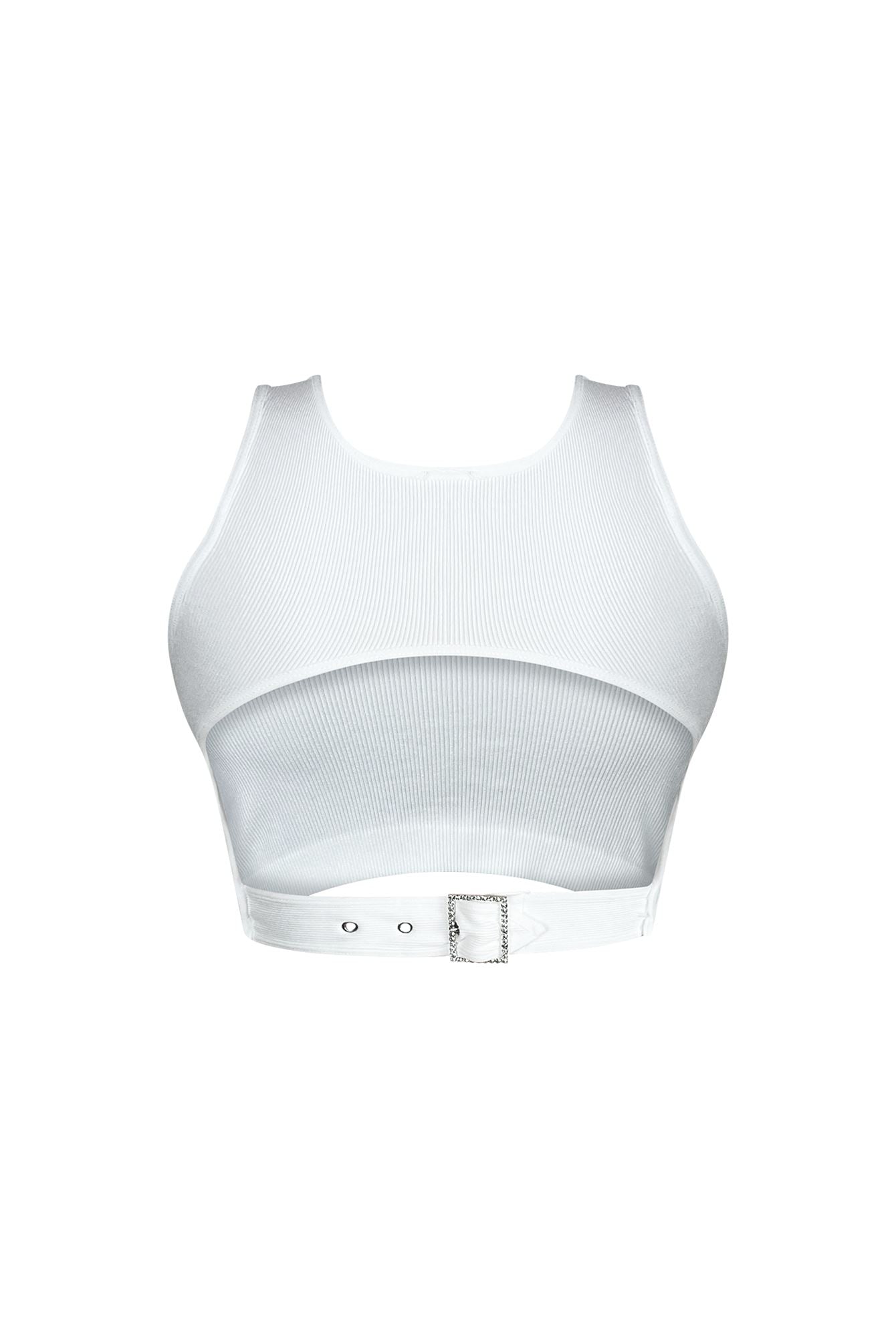 Ready To Go Rhinestone Buckle Top