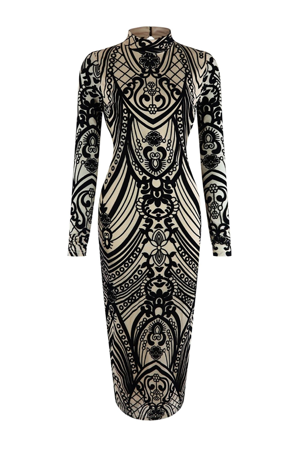 Karma Is Back Velvet Midi Dress