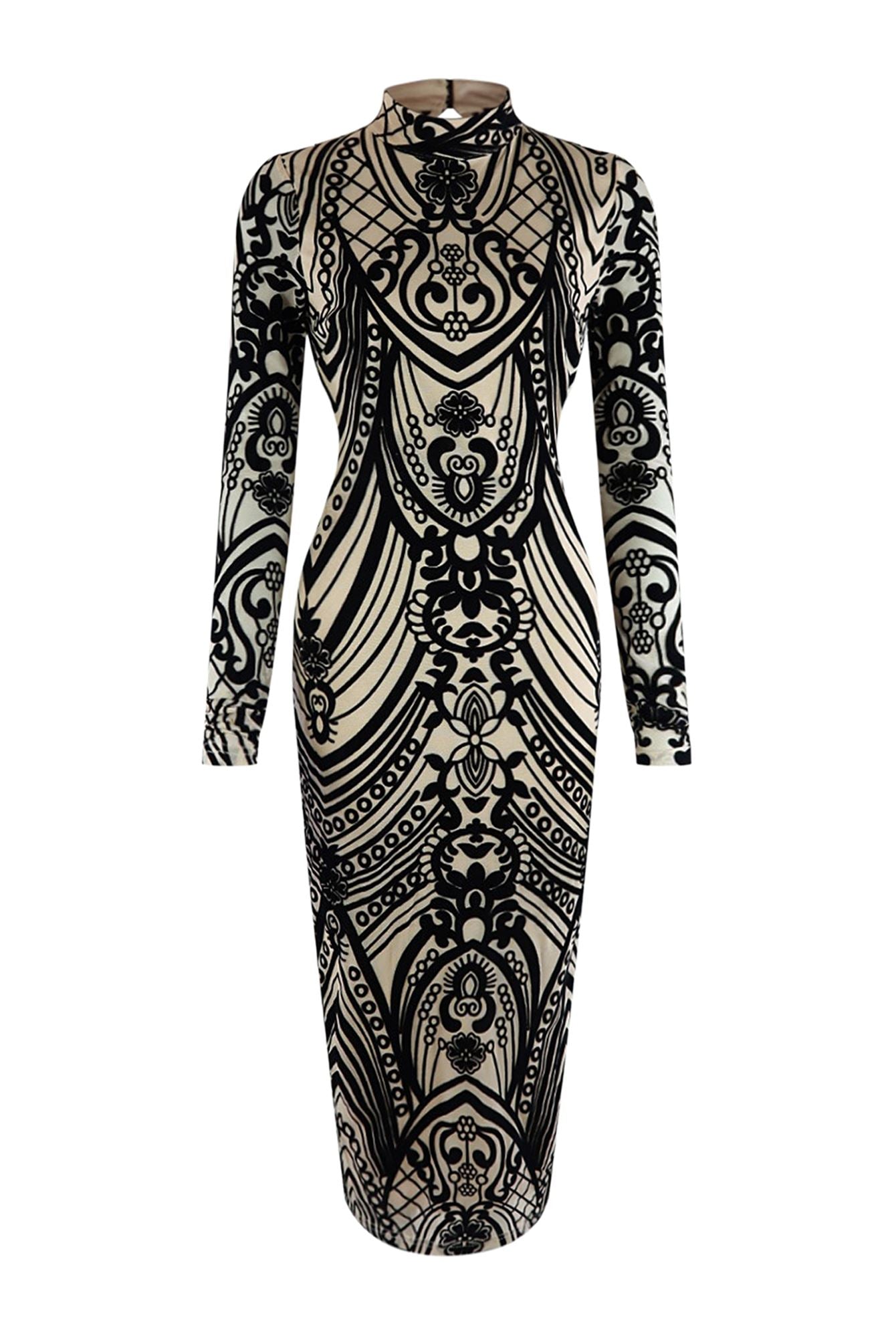 Karma Is Back Velvet Midi Dress