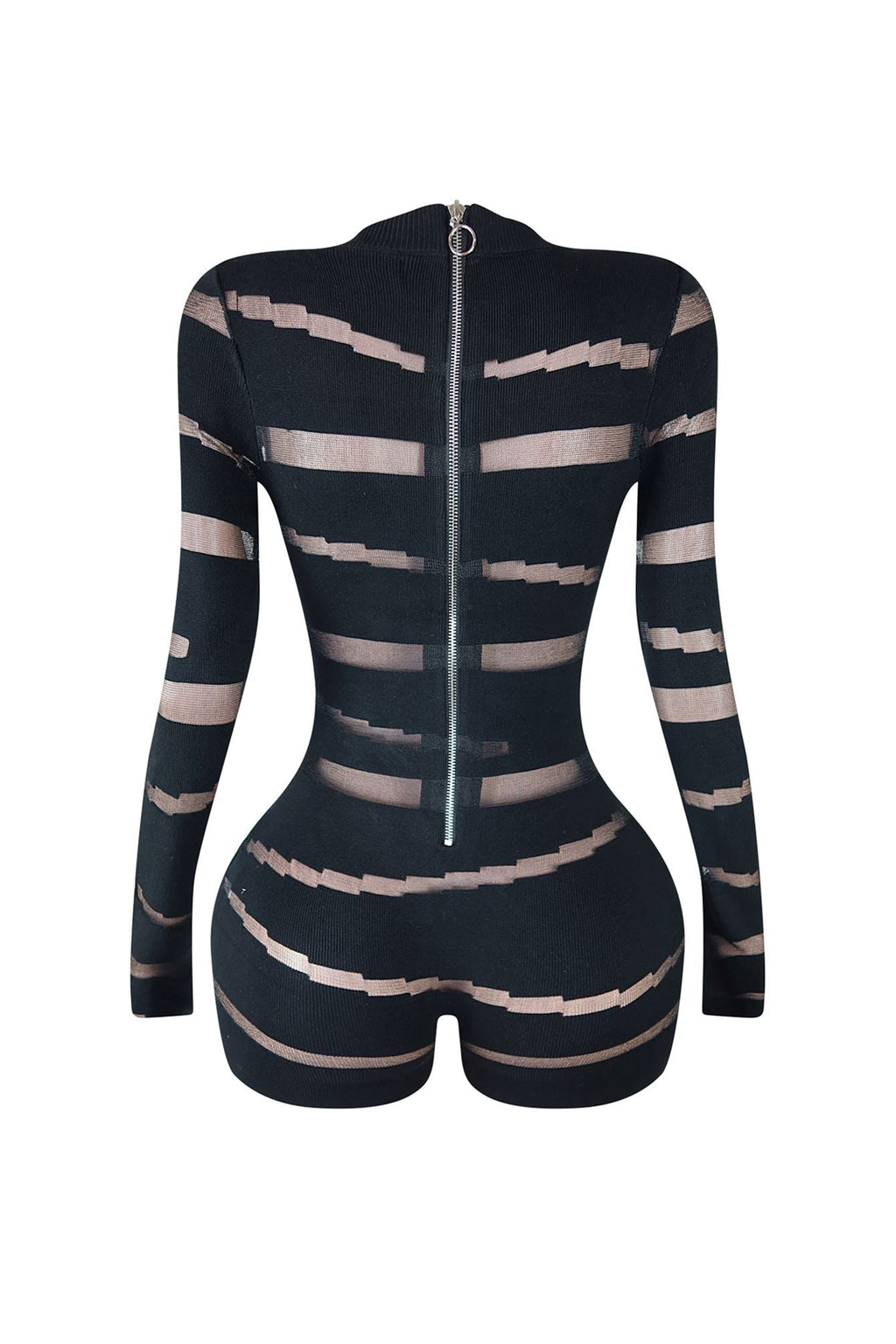 Sneak Peek Mesh Contrast Romper