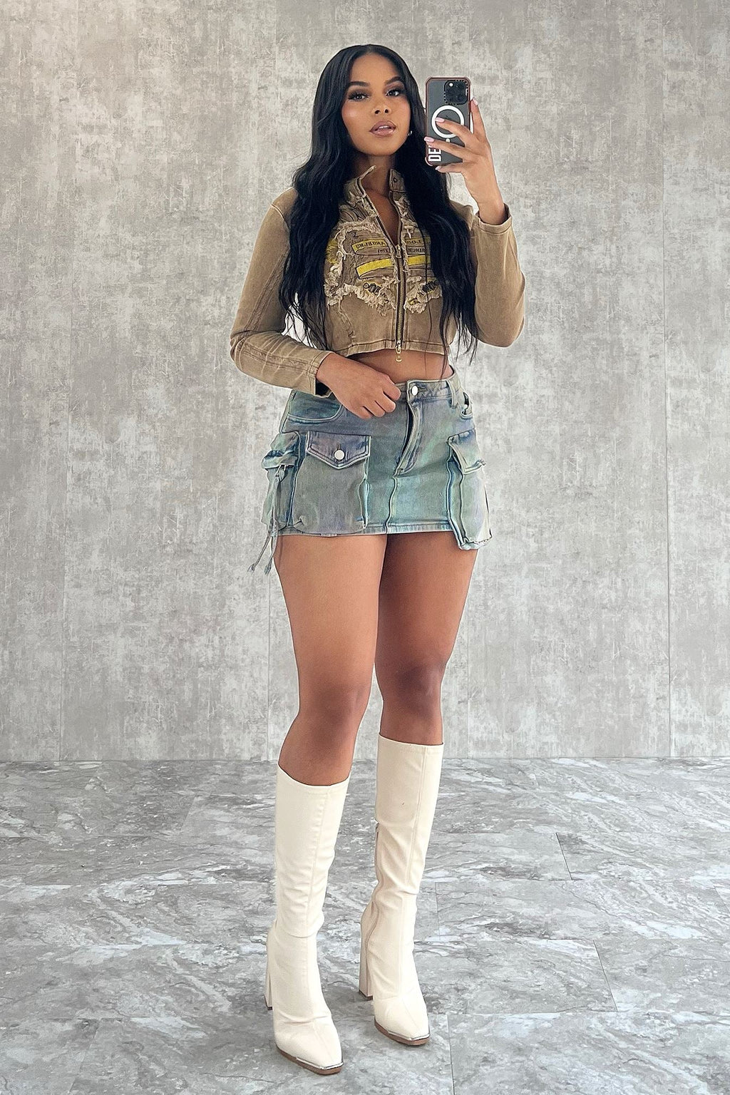 Lover Girl Washed Graphic Jacket