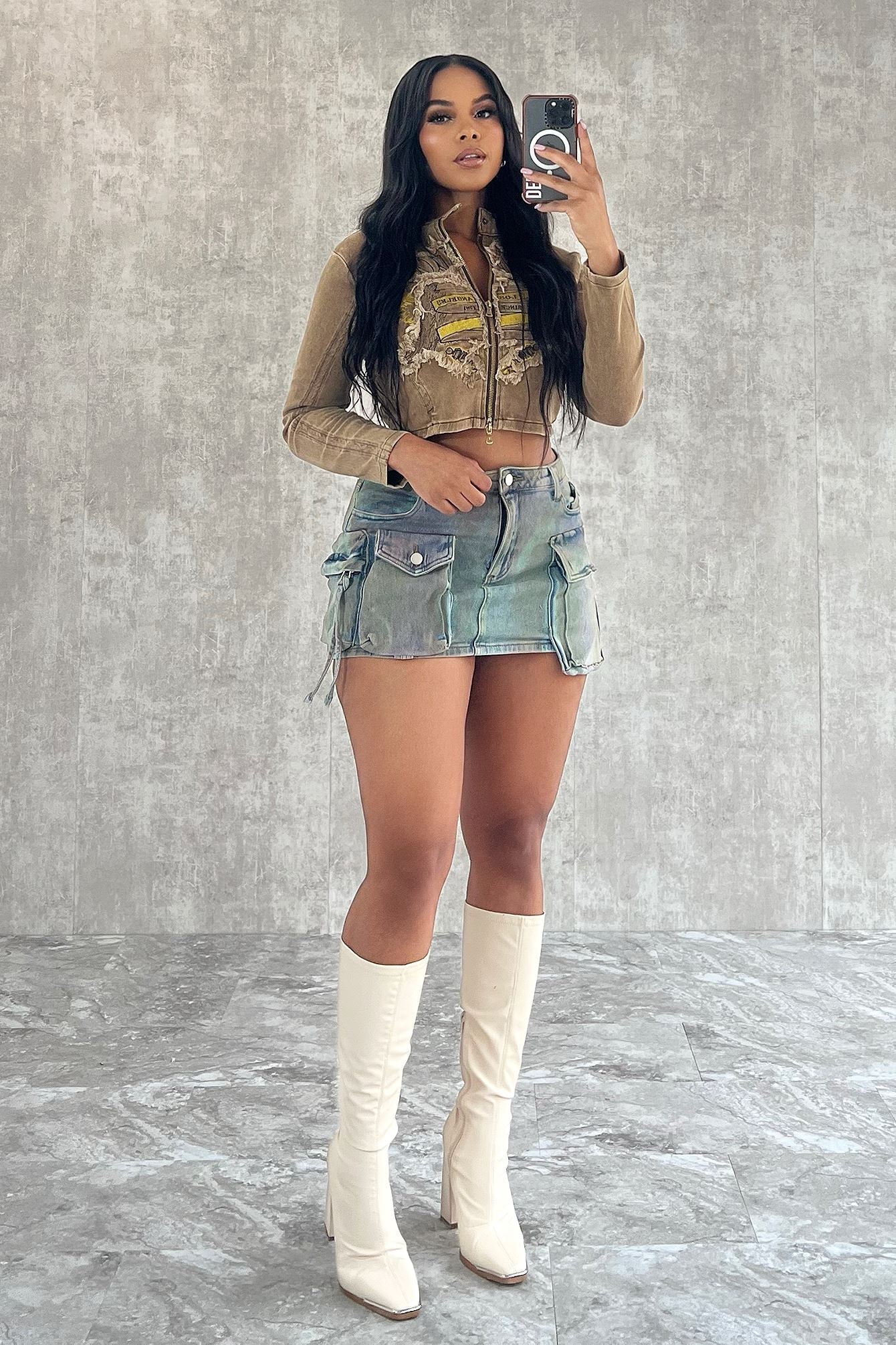 Lover Girl Washed Graphic Jacket