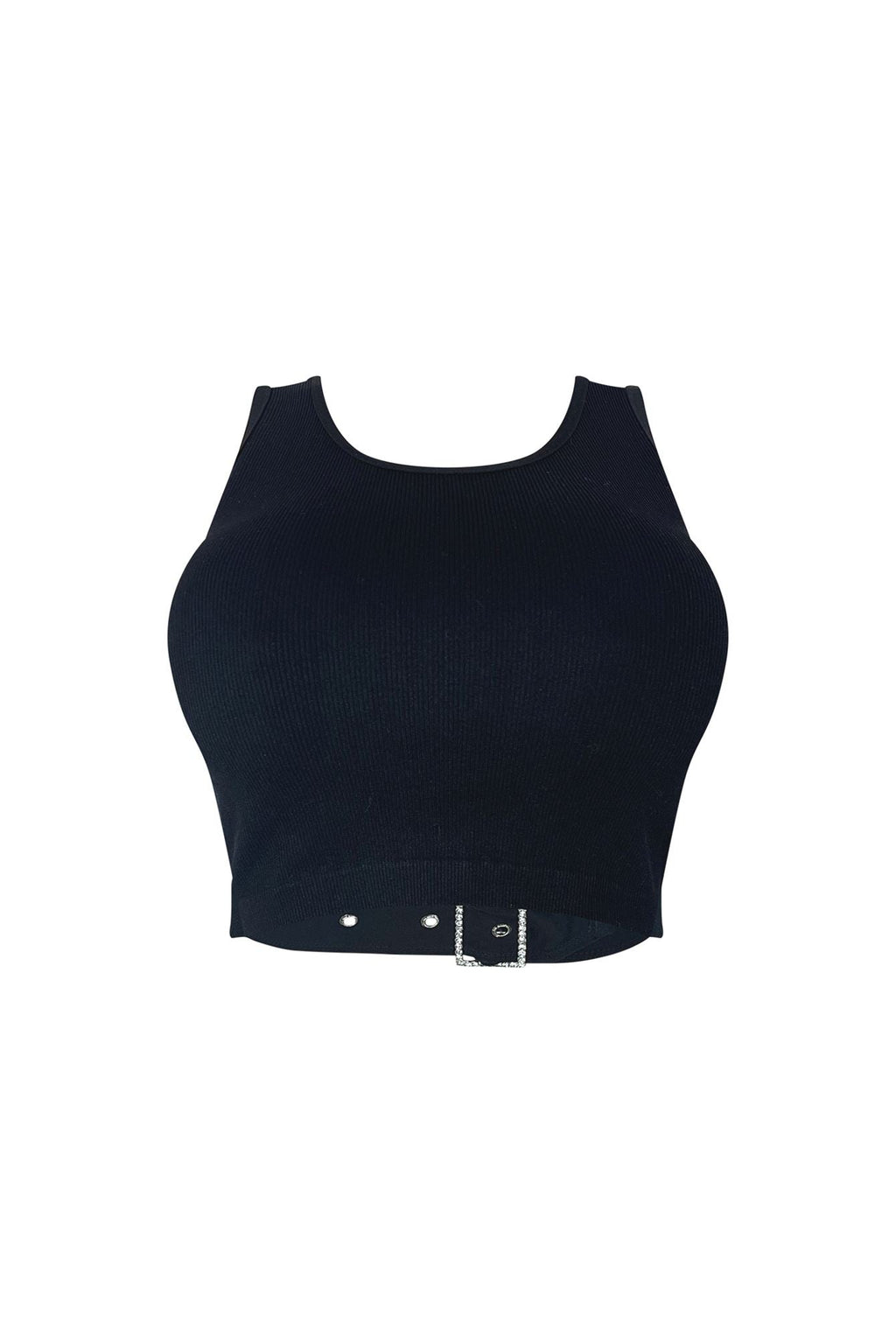 Ready To Go Rhinestone Buckle Top