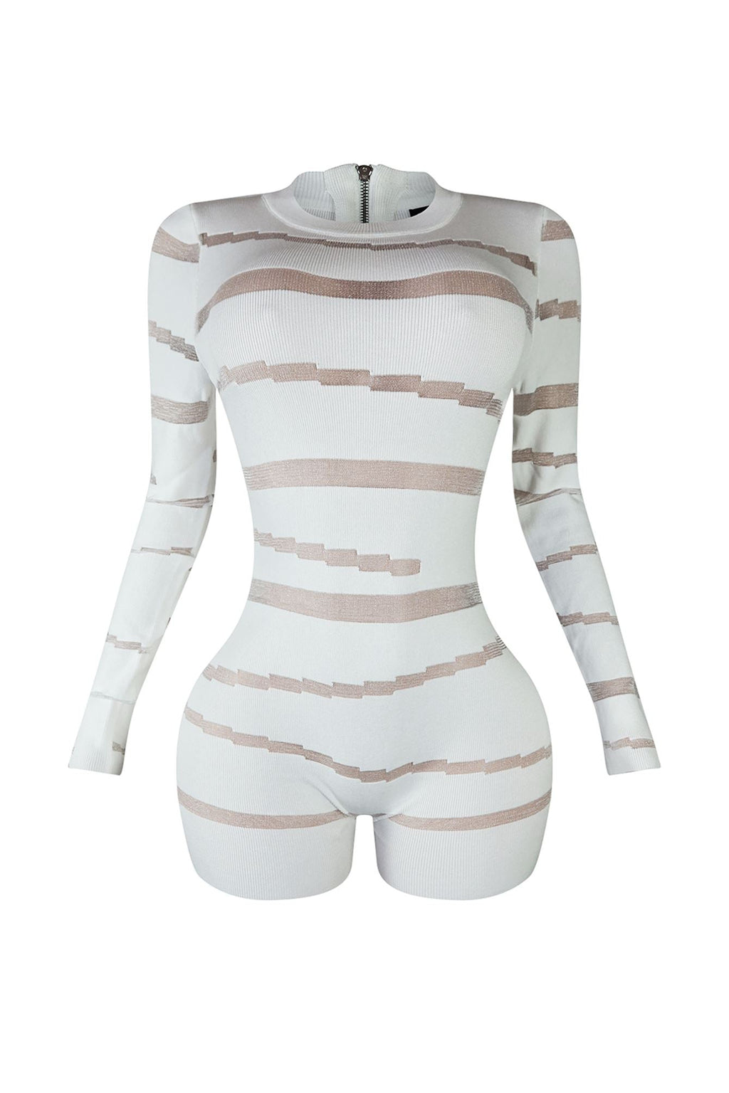 Sneak Peek Mesh Contrast Romper