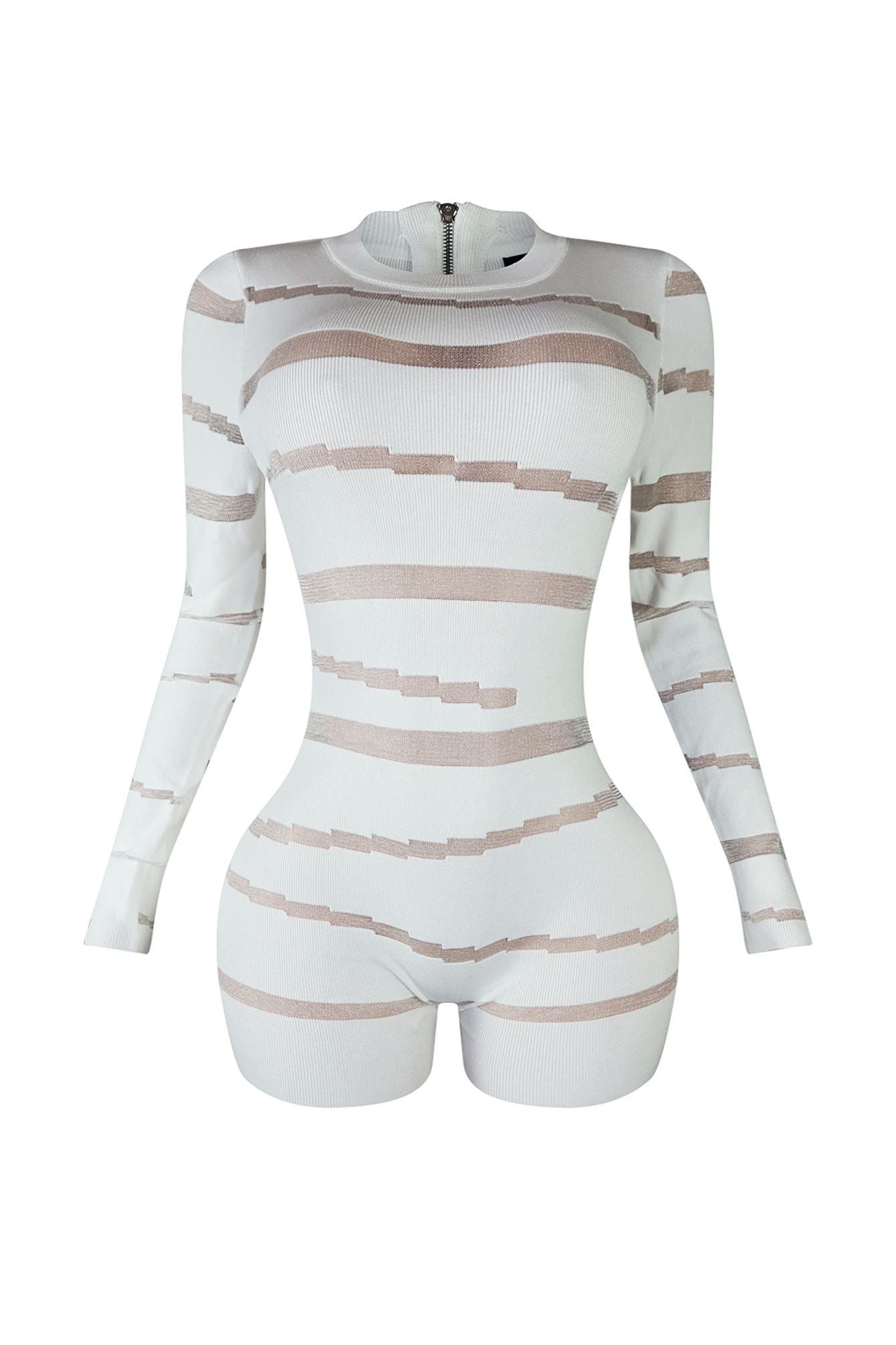 Sneak Peek Mesh Contrast Romper