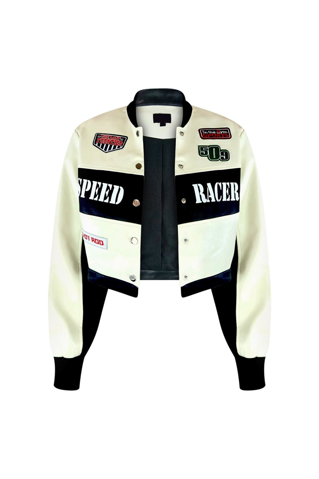 Hot Rod Faux Leather Moto Jacket