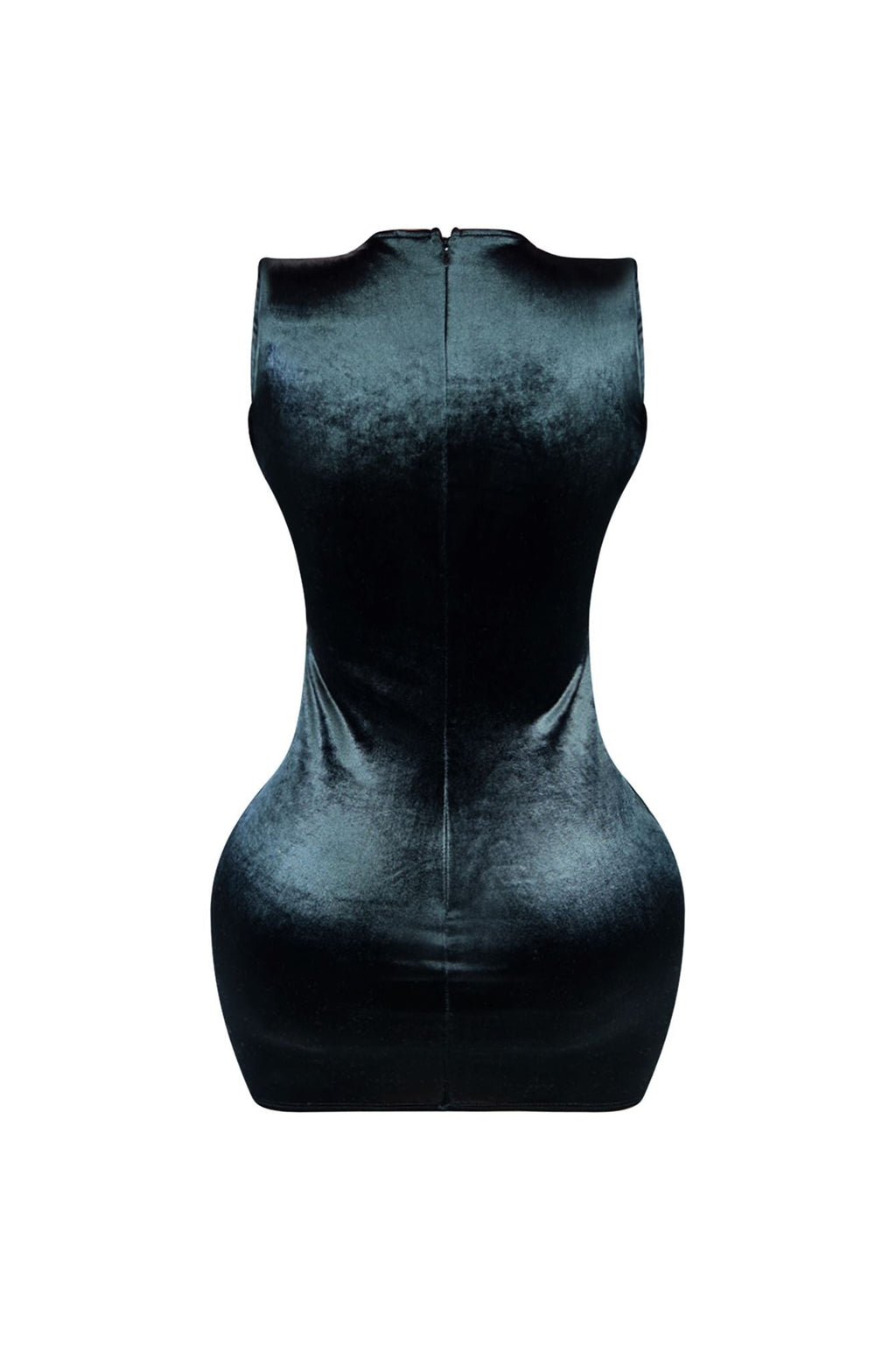 Adaline Mesh Contrast Vevet Jewel Dress