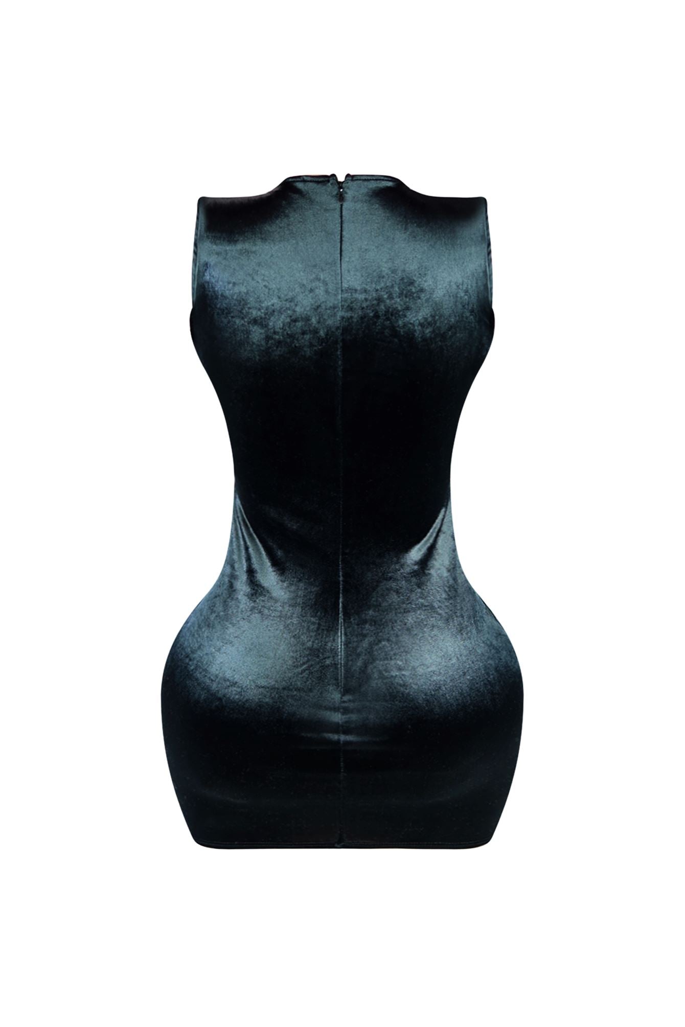 Adaline Mesh Contrast Vevet Jewel Dress