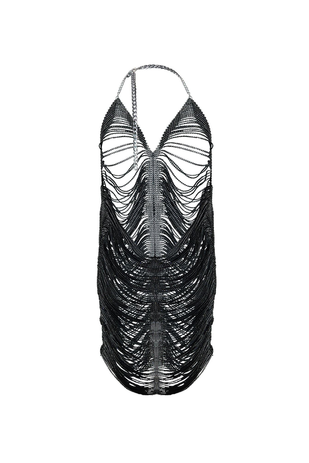 Saving Up Rhinestone Halter Cover Up Dress