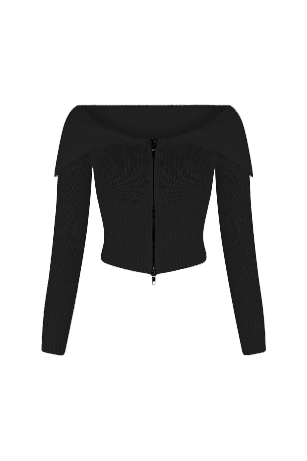 Good Luck Knit Two Way Zipper Top