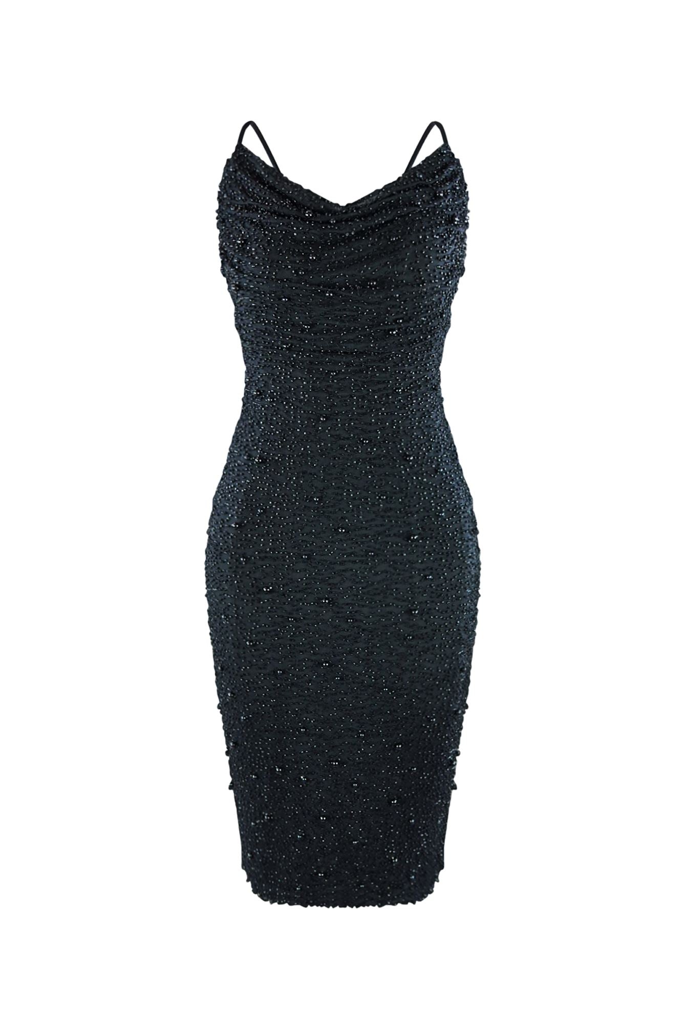 Effortless Love Cowl Neck Midi Dress