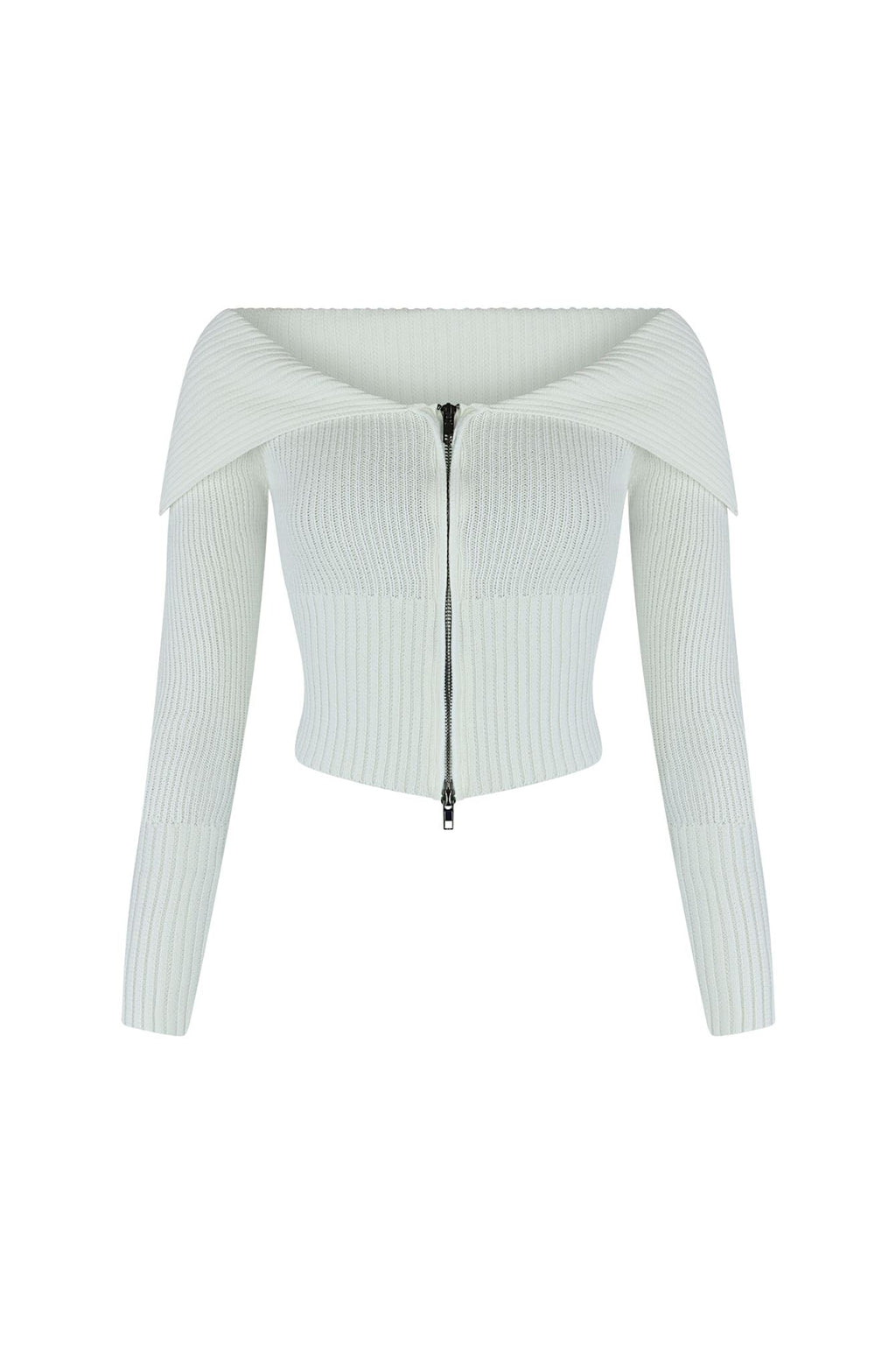 Good Luck Knit Two Way Zipper Top