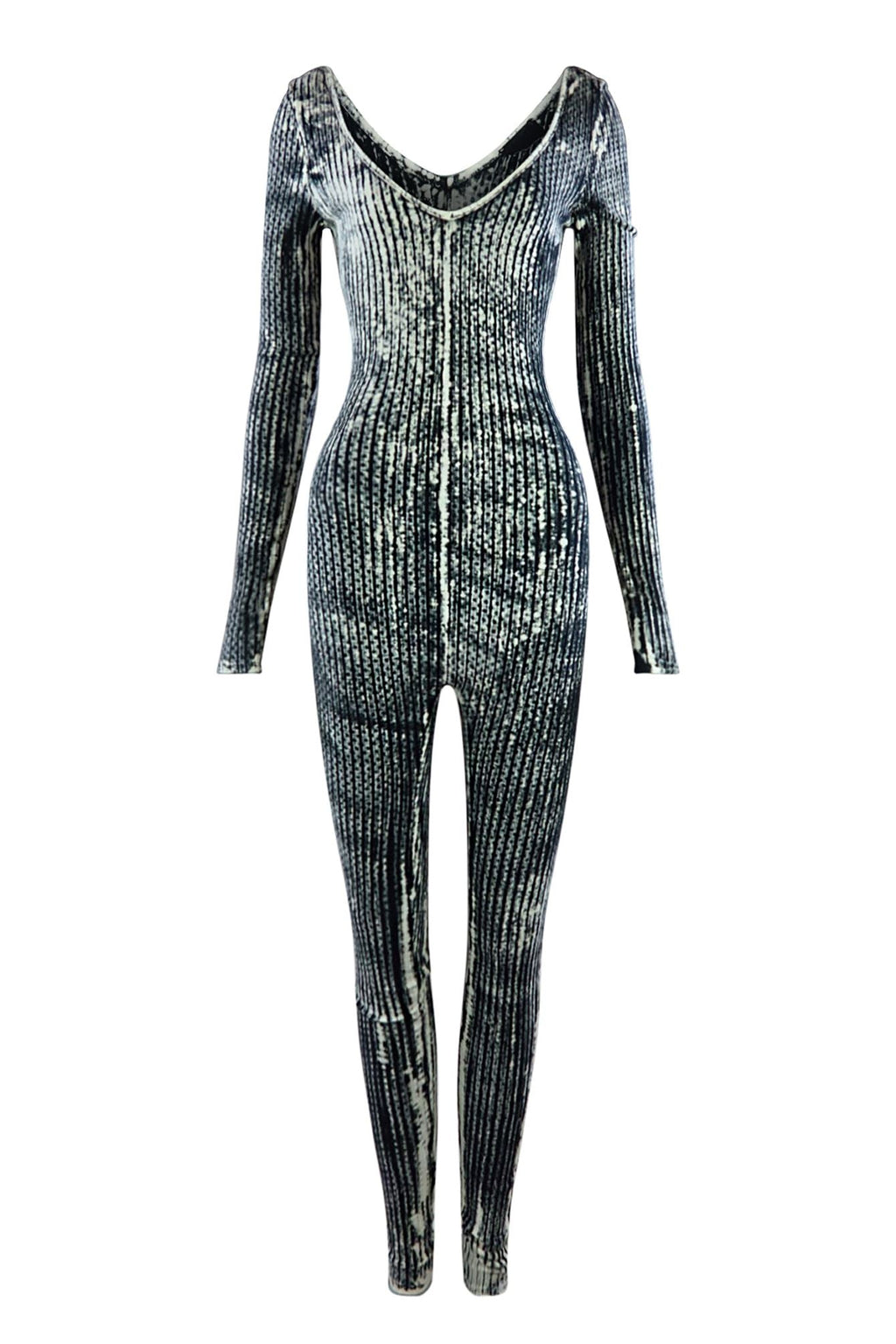 Skim Milk Ribbed Wide Neck Jumpsuit