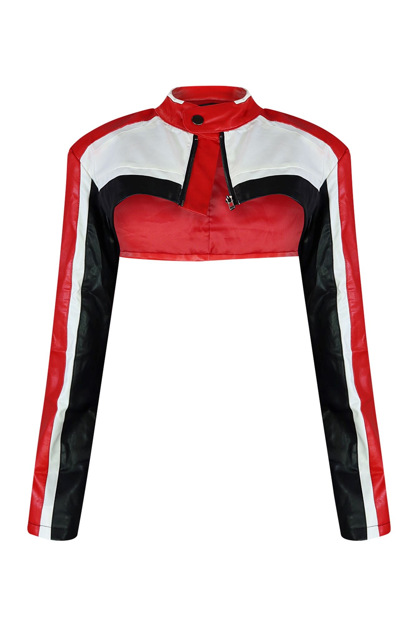 Bittersweet Faux Leather High Crop Jacket