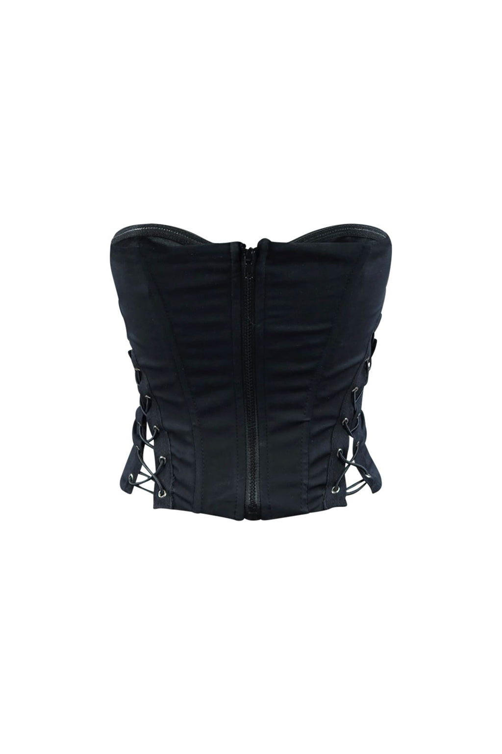 On Edge Lace Up Corset Tube Top