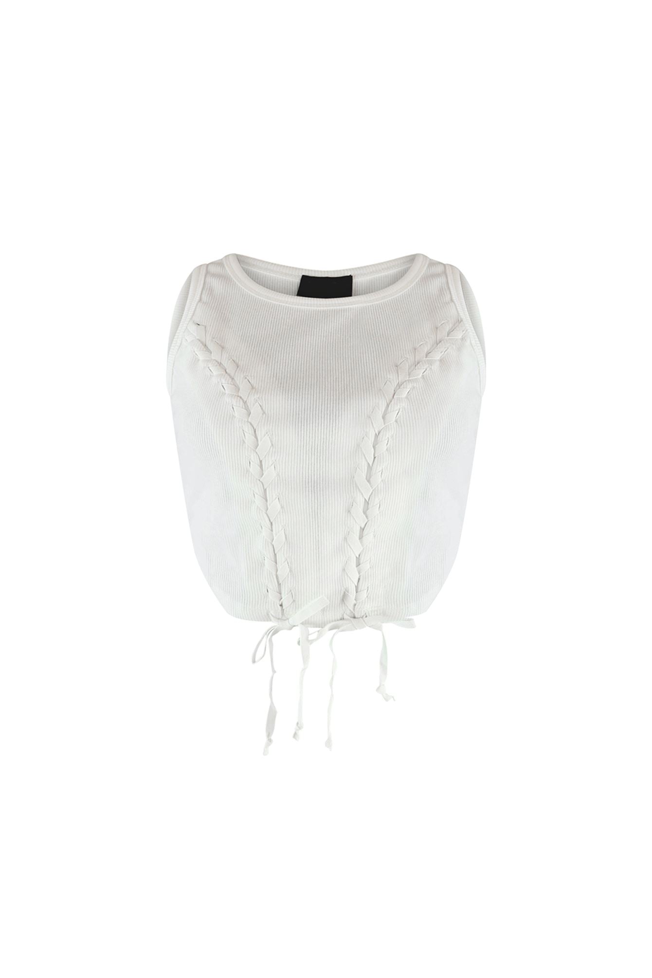 Samira Criss Cross Ribbed Top