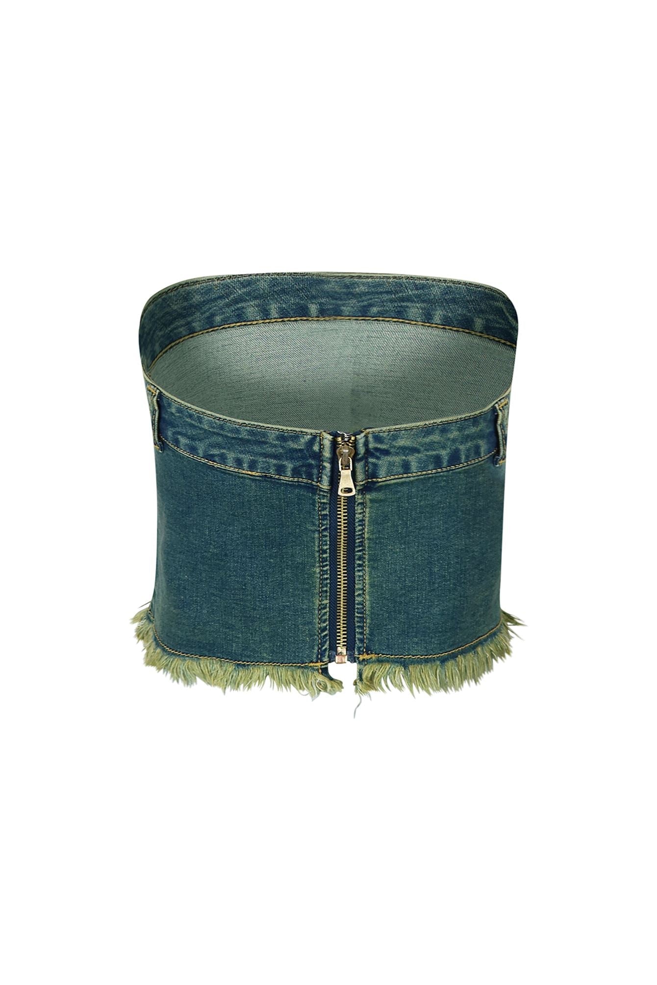 Priya Vintage Washed Tube Top