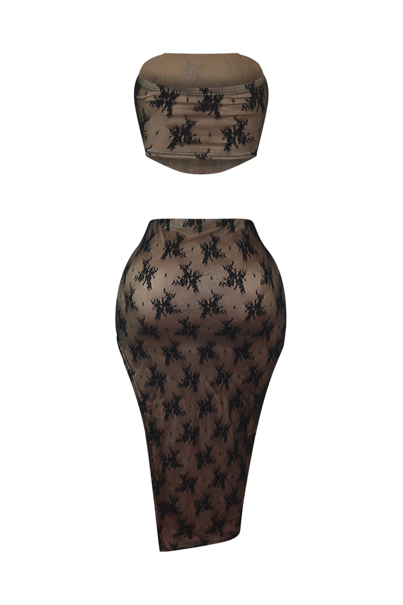 Lace Baby Corset Top & Skirt SET