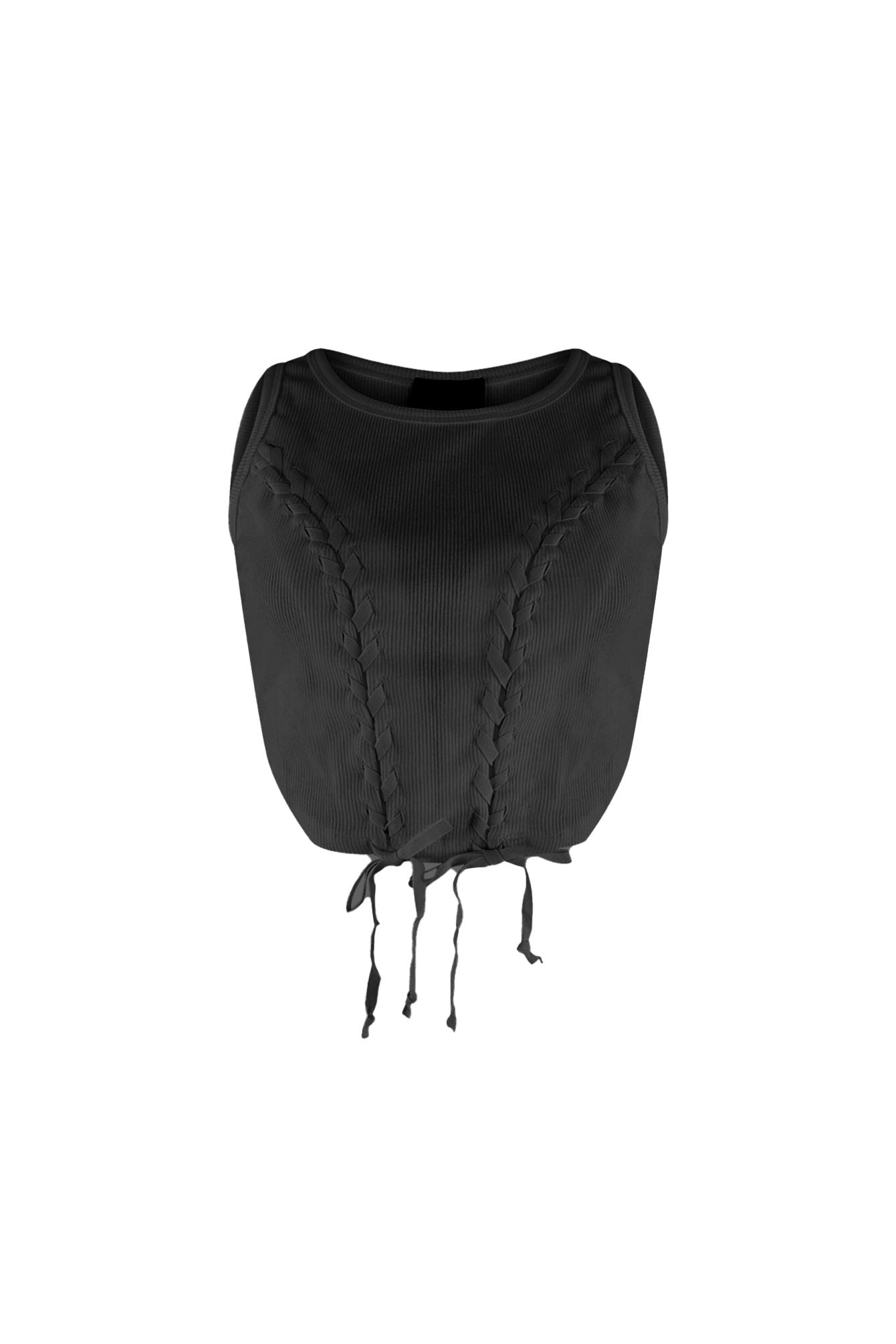 Samira Criss Cross Ribbed Top